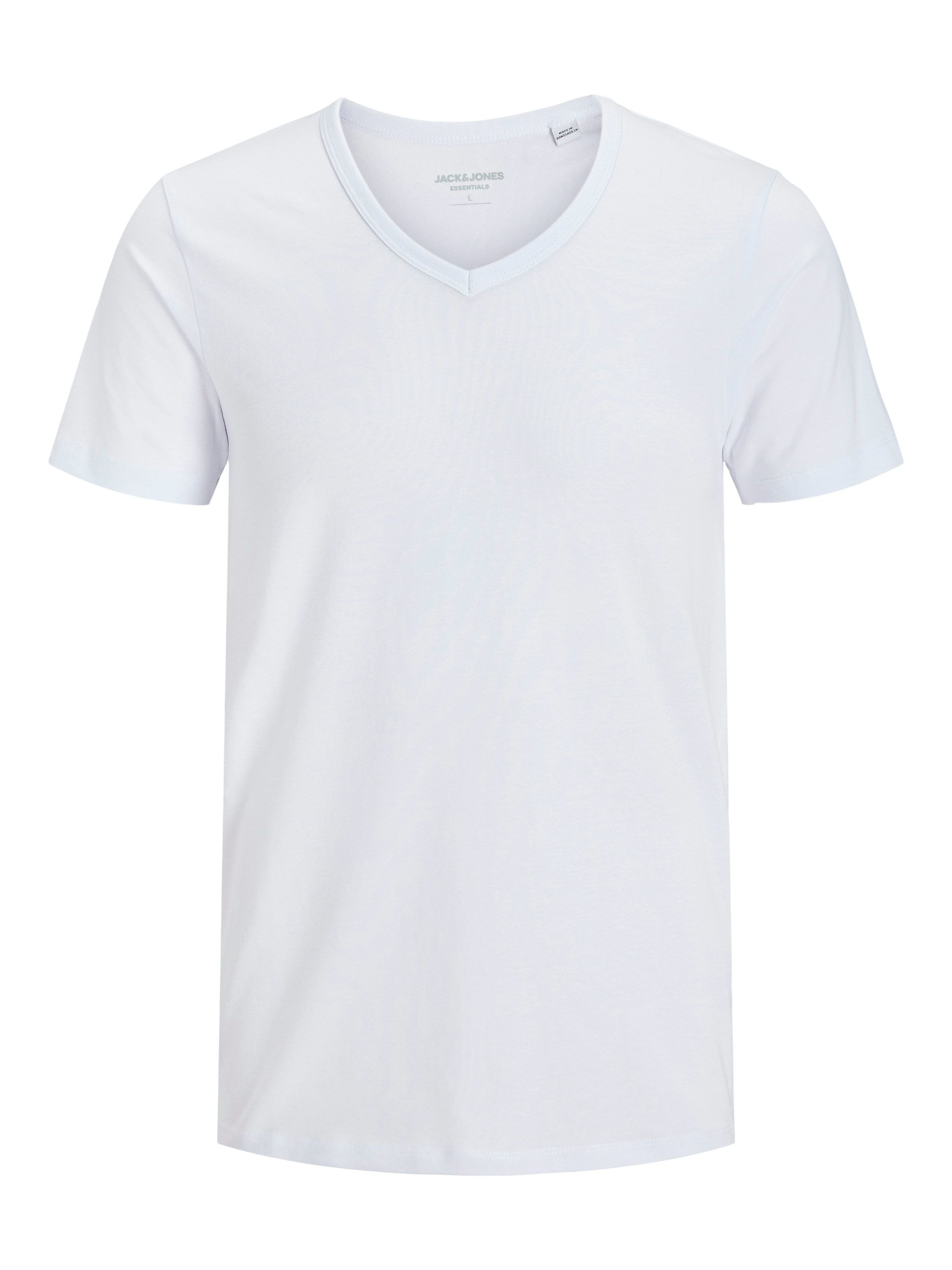 Jack & Jones T-Shirt »SLIM- FIT BASIC TEE V-NECK« mit V-Ausschnitt