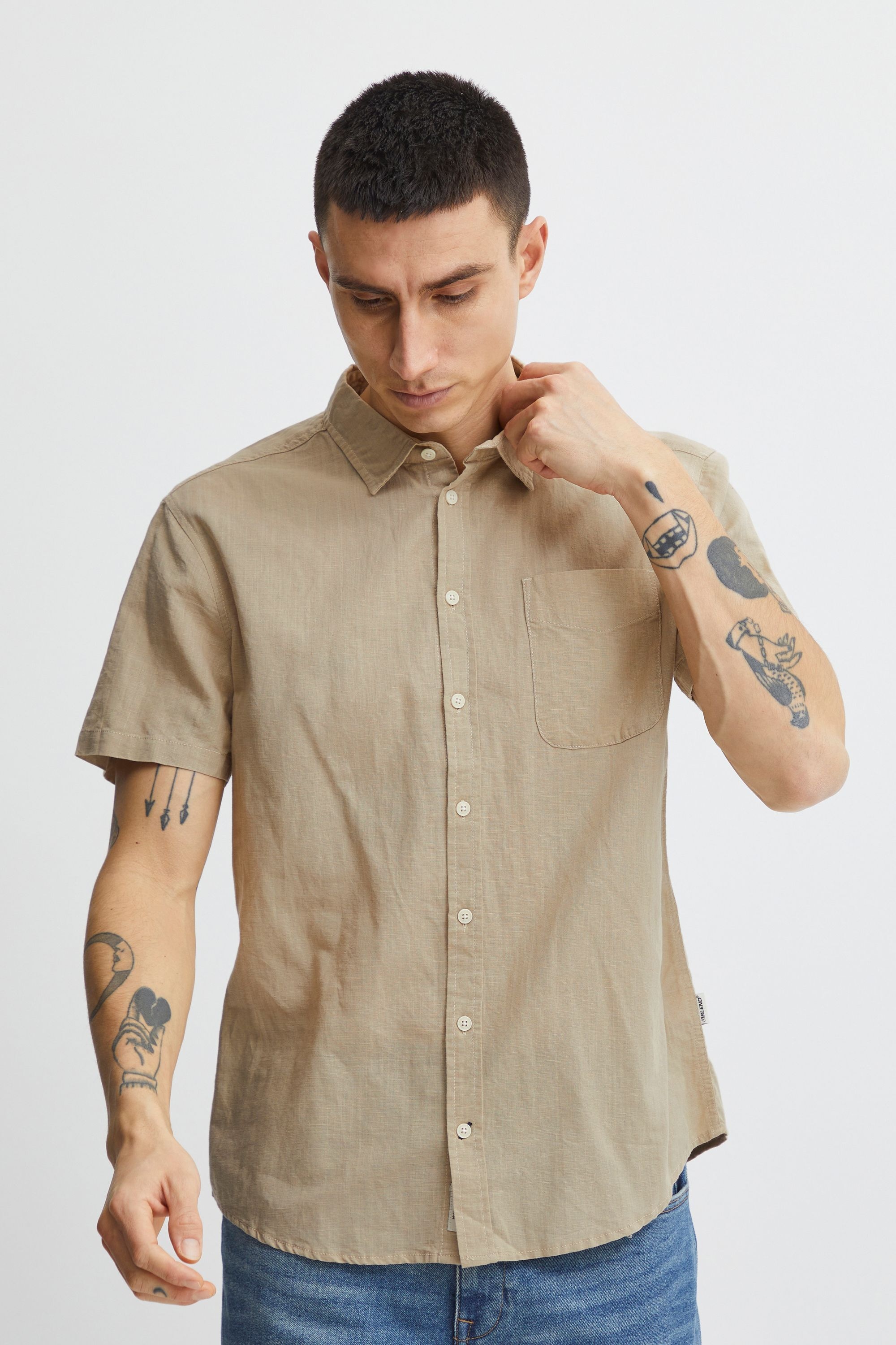 Blend Kurzarmshirt »Kurzarmhemd BHShirt«