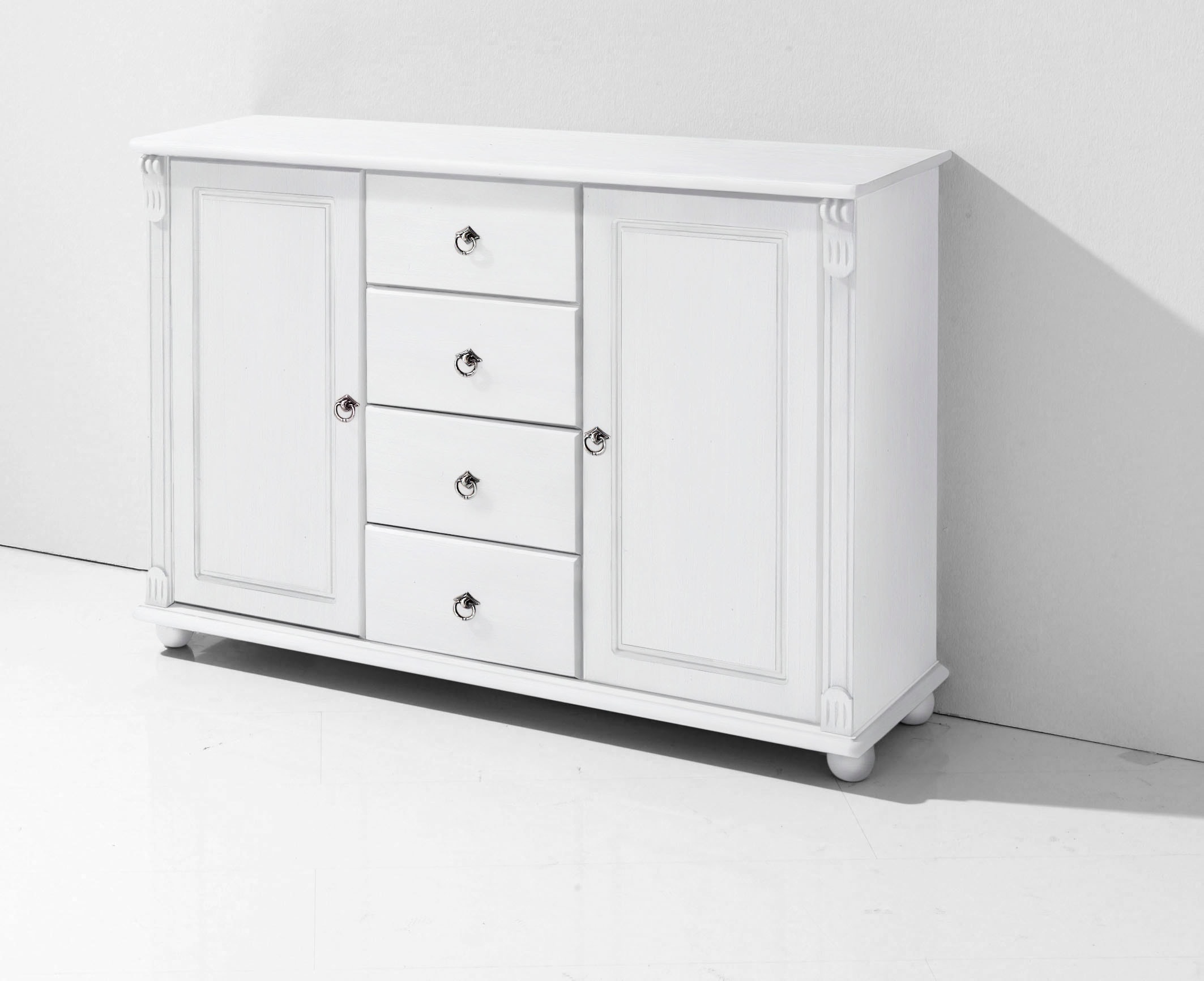Home affaire Kombikommode »Tessin; Buffetunterschrank, klassischer Landhausstil«, aus massiver, FSC®-zertifizierter Kiefer, 128cm breit