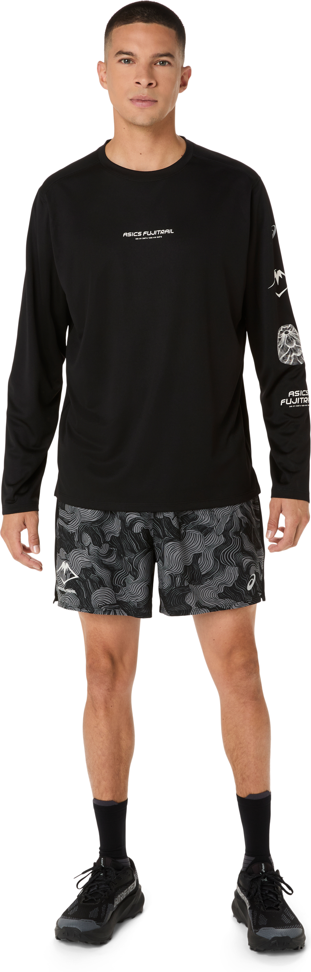 Asics Laufshorts »FUJITRAIL ALL OVER PRINT 5IN SHORT«