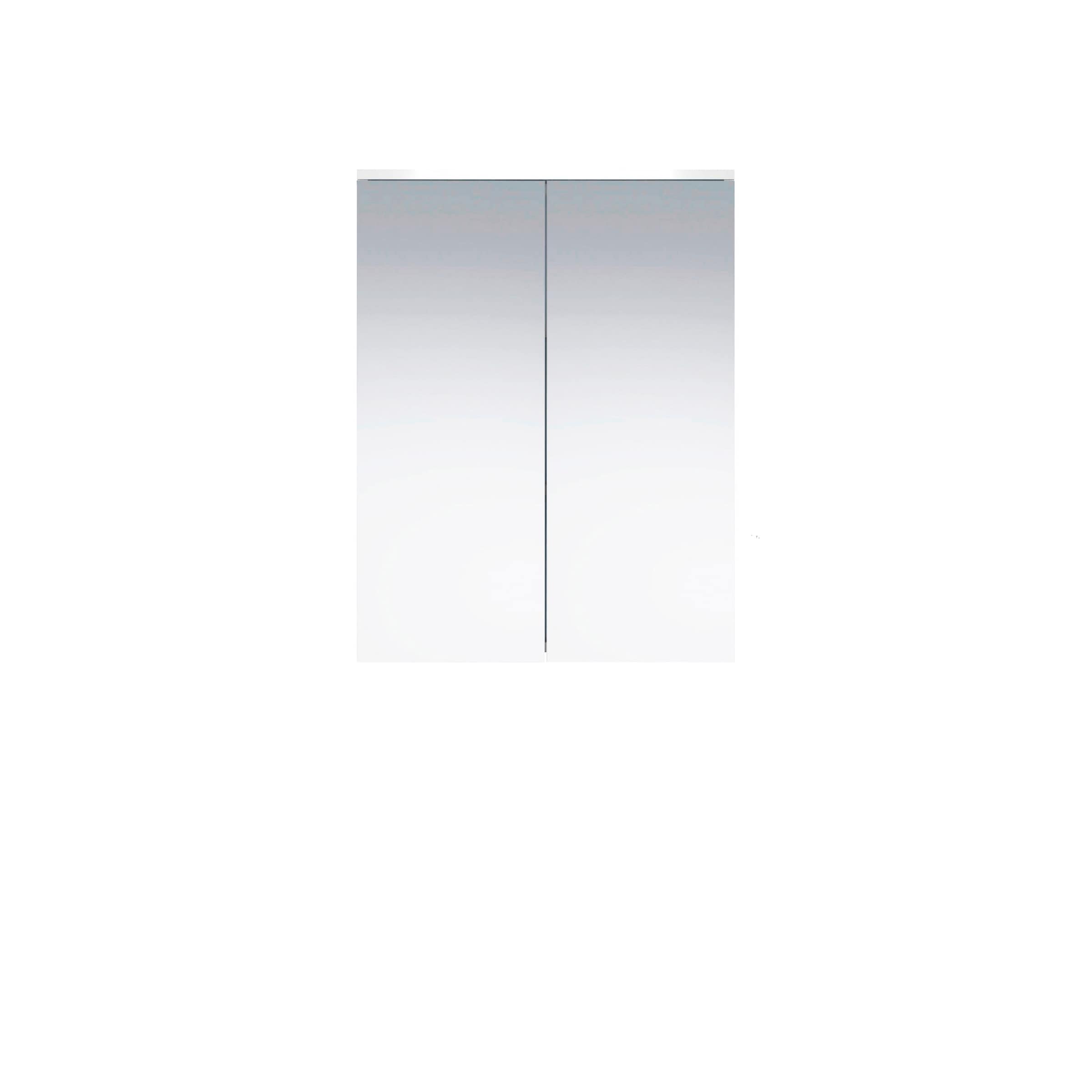 welltime Spiegelschrank »Prag«, (1 St.), Spiegelschrank mit 2 Spiegeltüren - (B/T/H) 60/18/78 cm