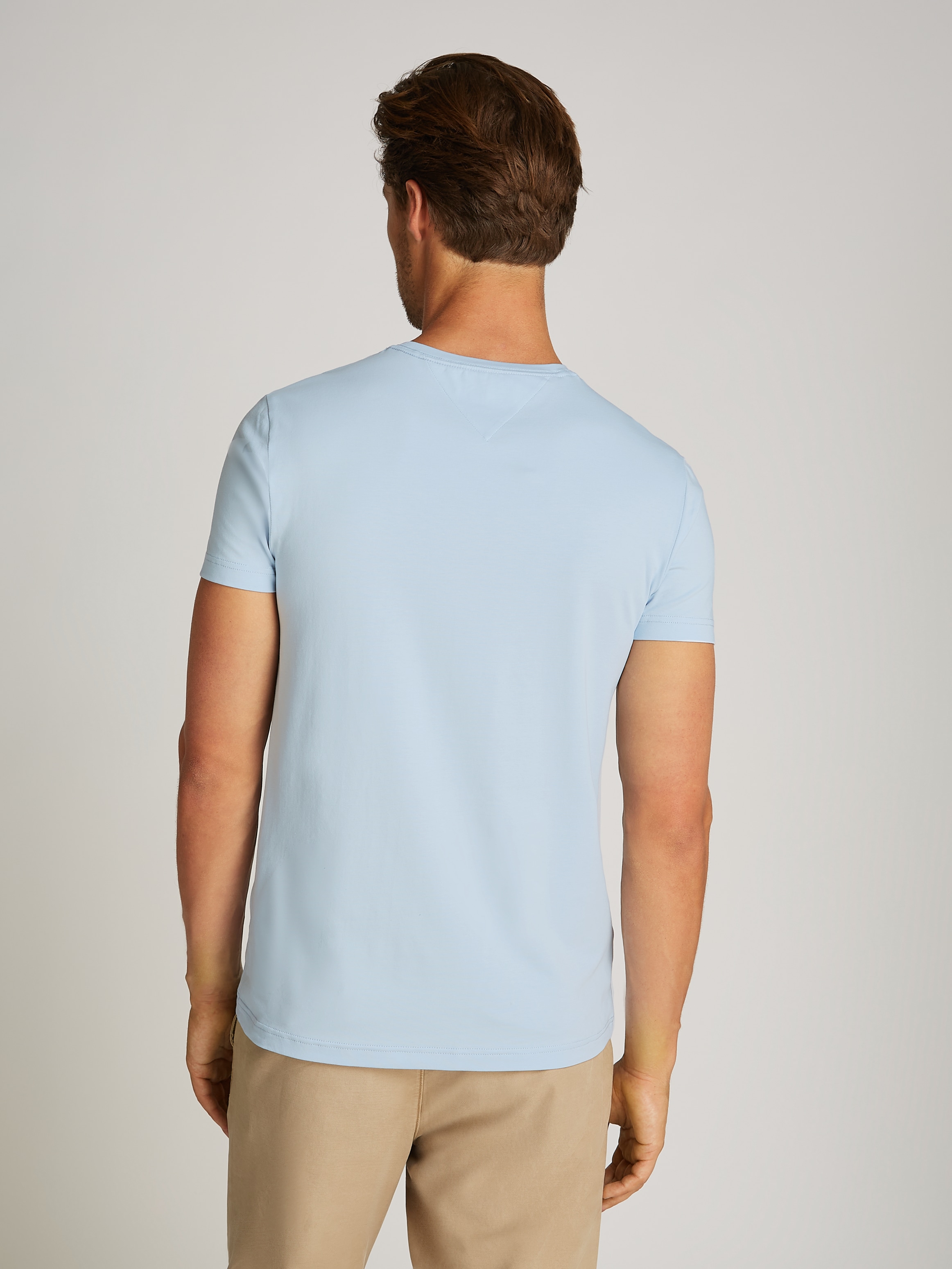 Tommy Hilfiger T-Shirt »STRETCH SLIM FIT TEE«, mit Rundhalsausschnitt