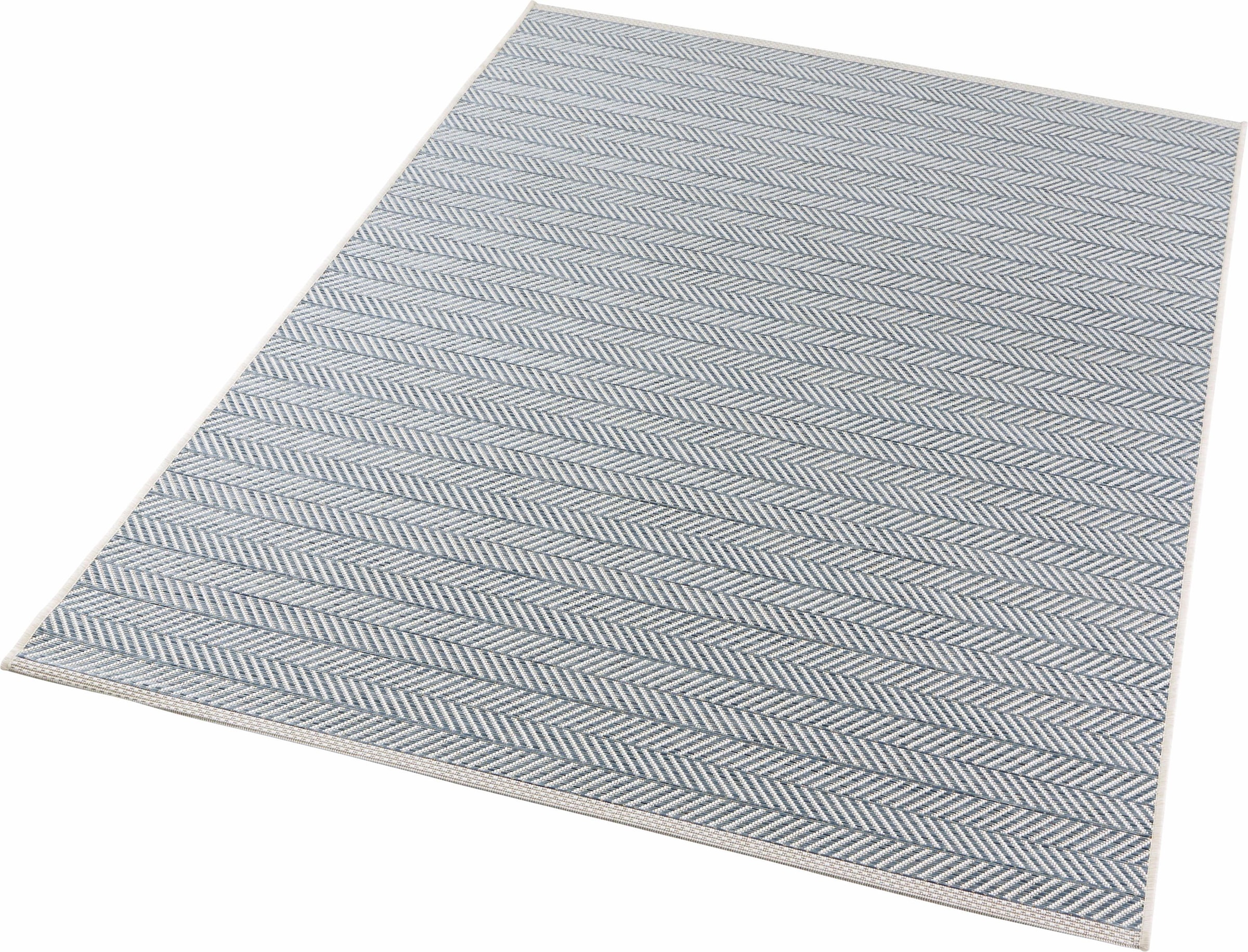 NORTHRUGS Teppich »Caribbean«, rechteckig, 4 mm Höhe, In-und Outdoor geeignet, Strapazierfähig und pflegeleicht, Flachgewebe