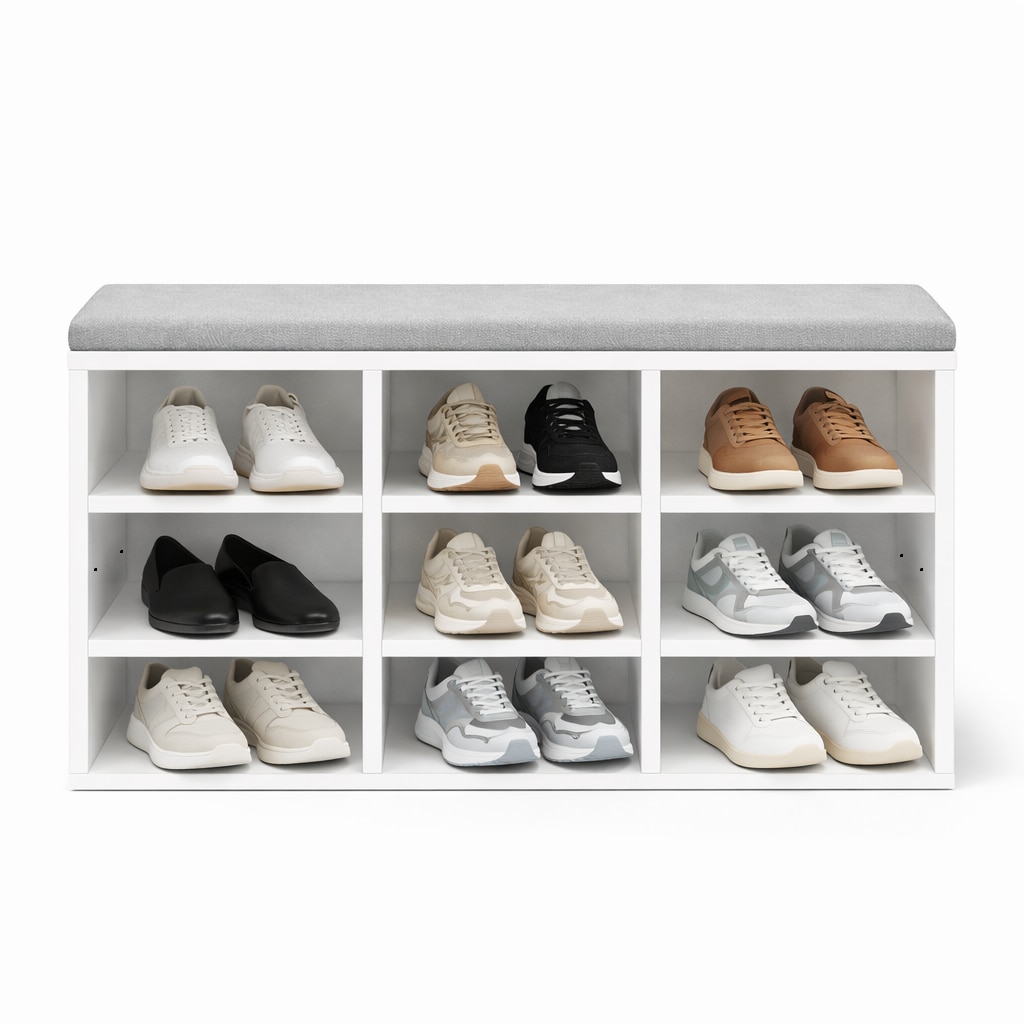 OTTO home Schuhbank »Schuchschrank 80,  Schuhregal, Schuhtruhe, Schuhkommode, Sitzbank« mit bequemer, abnehmbarer Sitzauflage