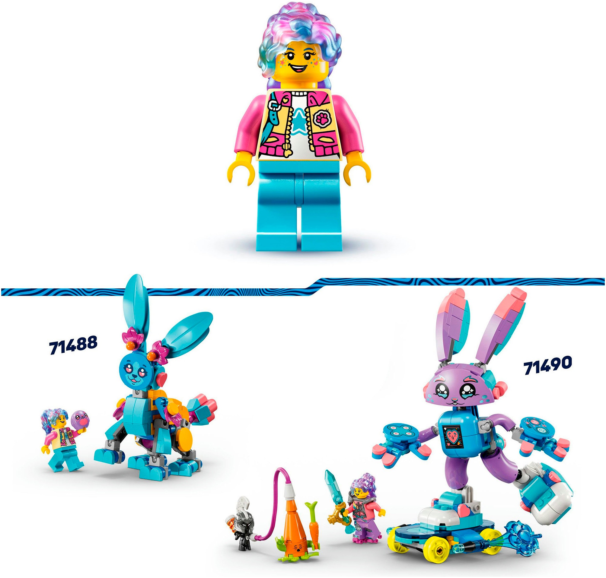 LEGO® Konstruktionsspielsteine »Bunchus kreative Tierabenteuer (71488), LEGO DREAMZzz«, (143 St.), Made in Europe