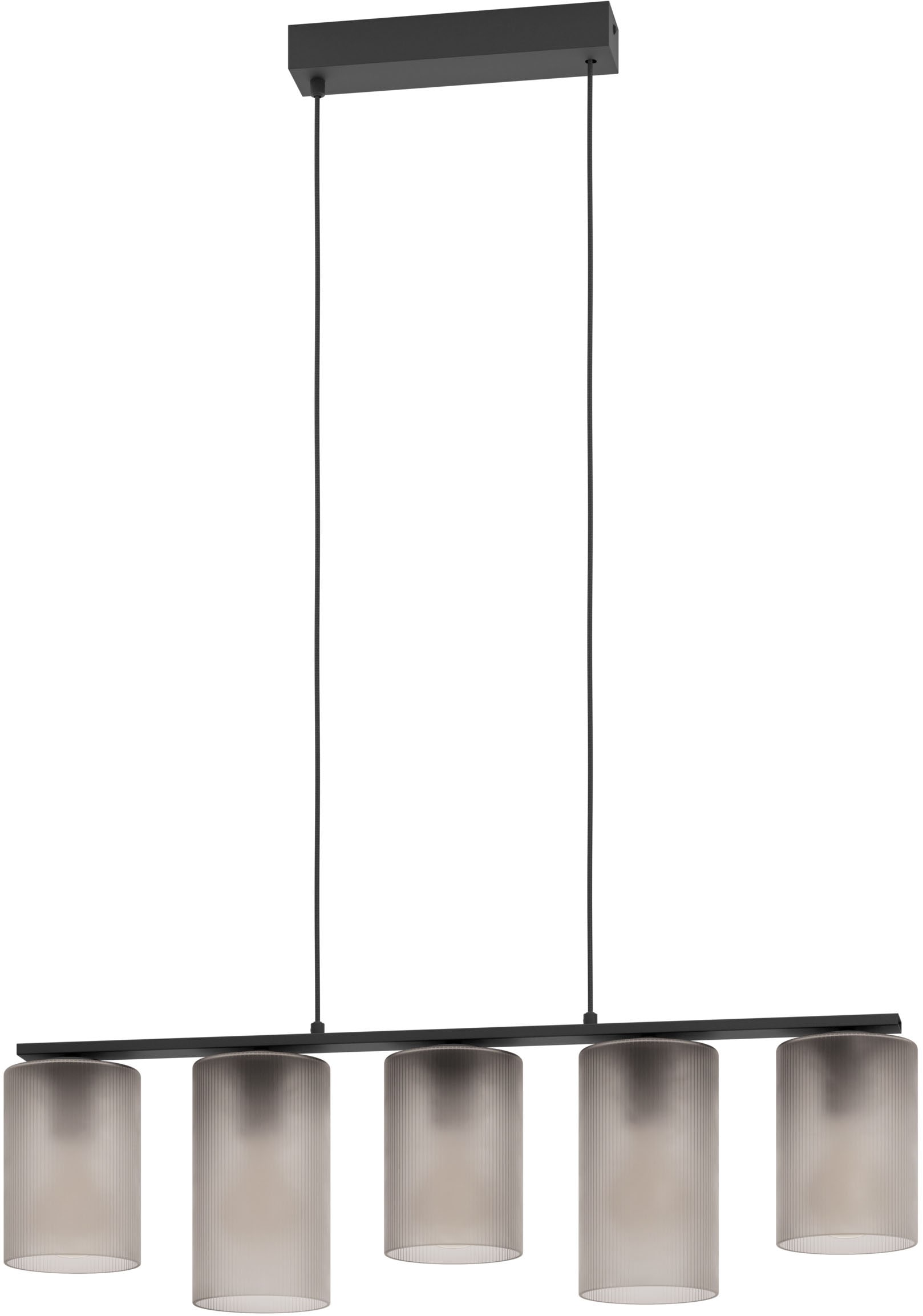 EGLO Hängeleuchte »COLOMERA Pendellampe - Stahl - E27 - 5X40W - IP20« E27 1 Stk. Hängelampe, Deckenlampe, Wohnzimmer, Esszimmer, L80 x B12 x H110 cm