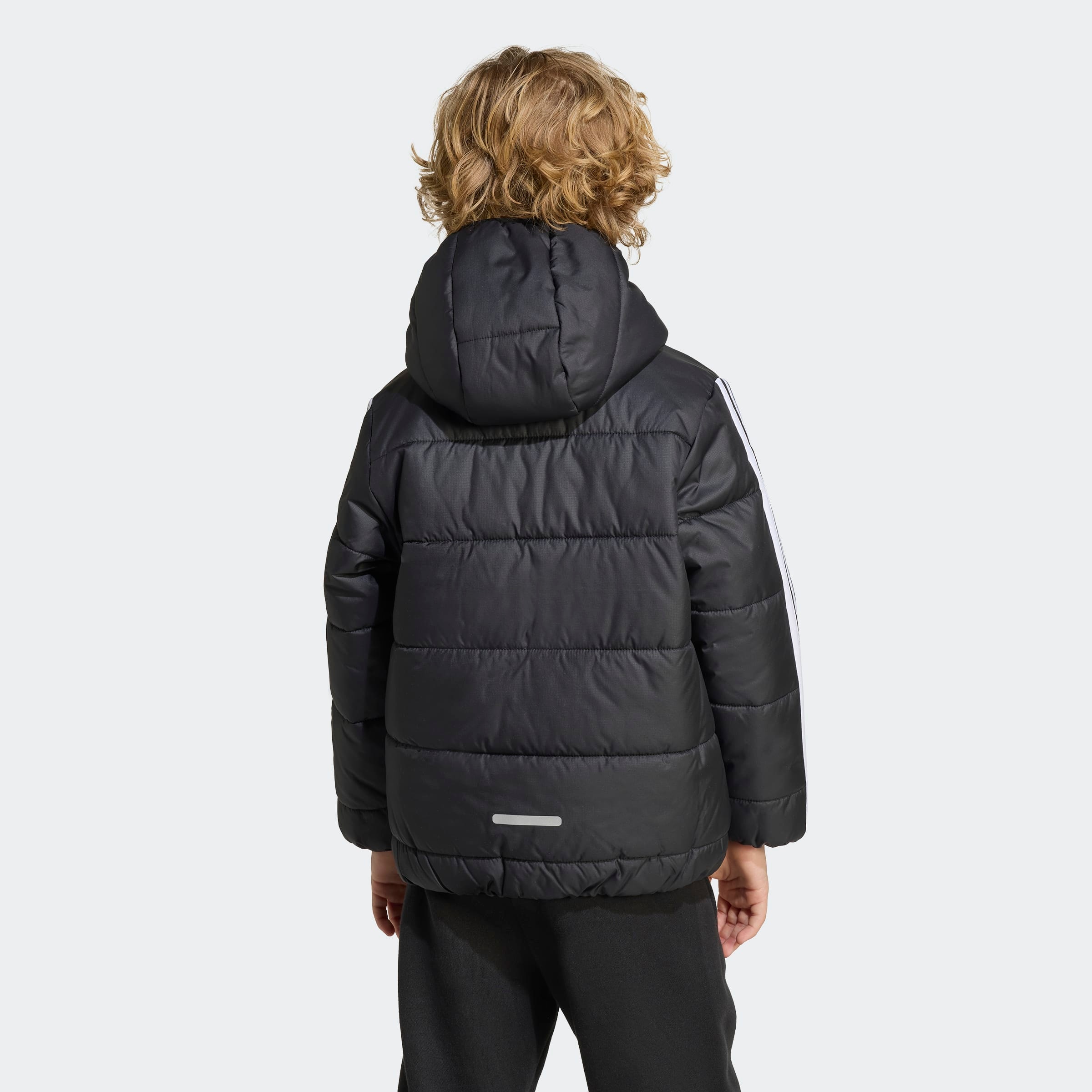 adidas Sportswear Winterjacke »ESSENTIALS 3-STREIFEN GEFÜTTERTE« für Kinder, mit Reißverschluss, leichtes Material