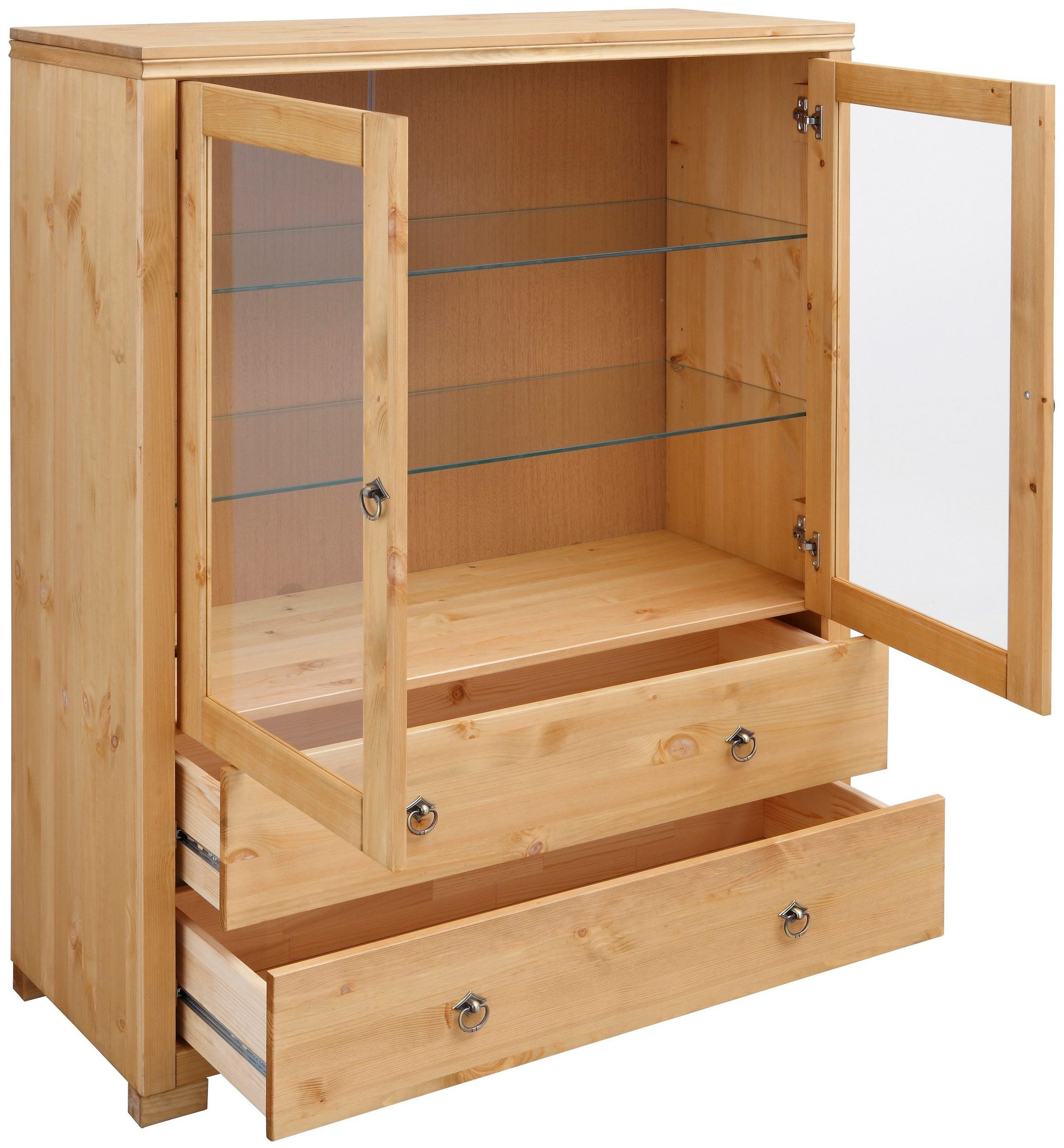 Home affaire Wohnwand »Gotland«, (Set, 3 St.), bestehend aus 1 Highboard, 1 TV-Lowboard und 1 Vitrine