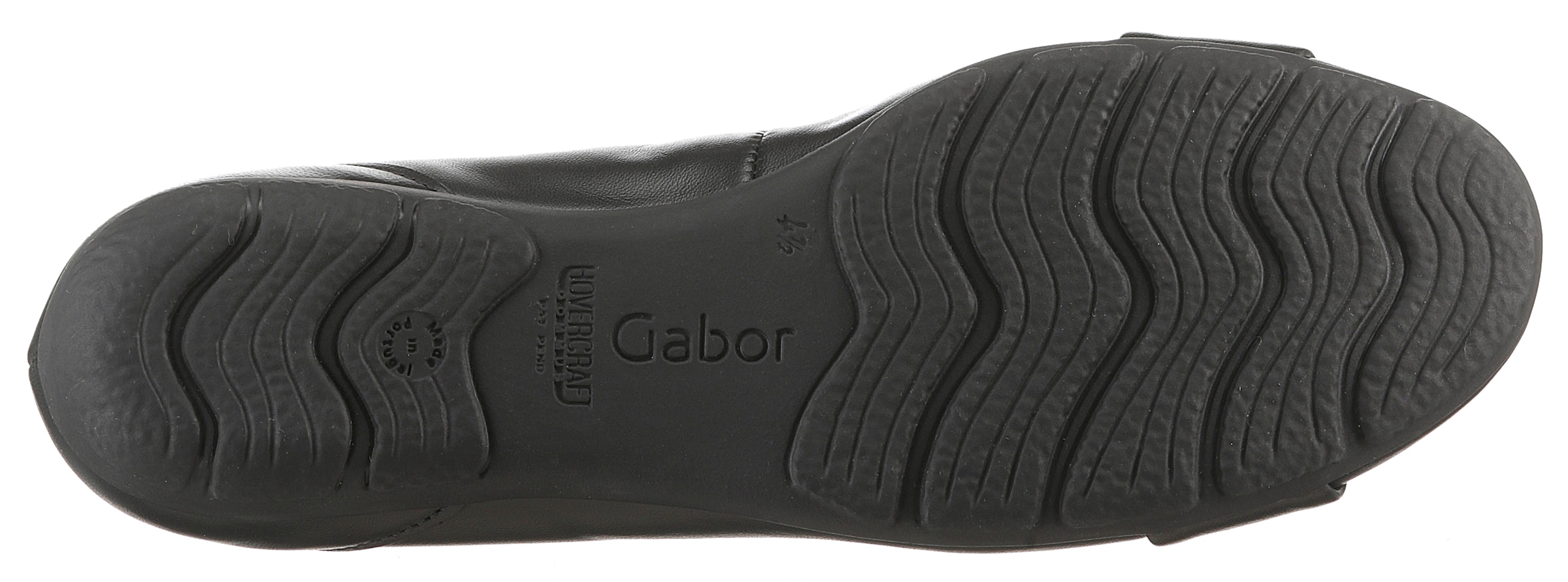 Gabor Ballerina, flache Schuhe, Slipper mit Hovercraft Luftkammern-Laufsohle