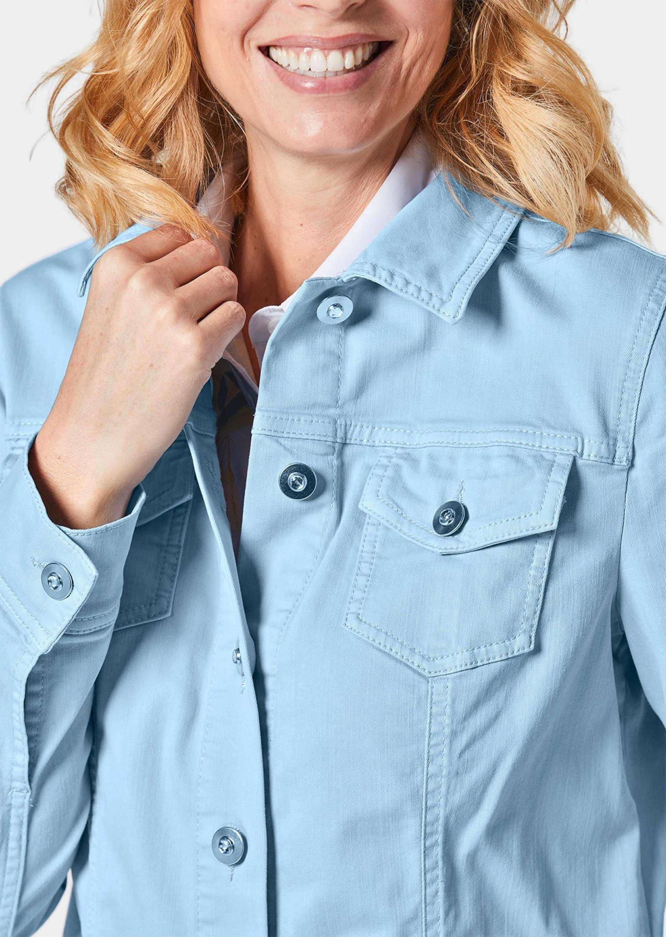 GOLDNER Kurzjacke »Kurzgröße Zeitlose Jeansjacke mit tollen Details«