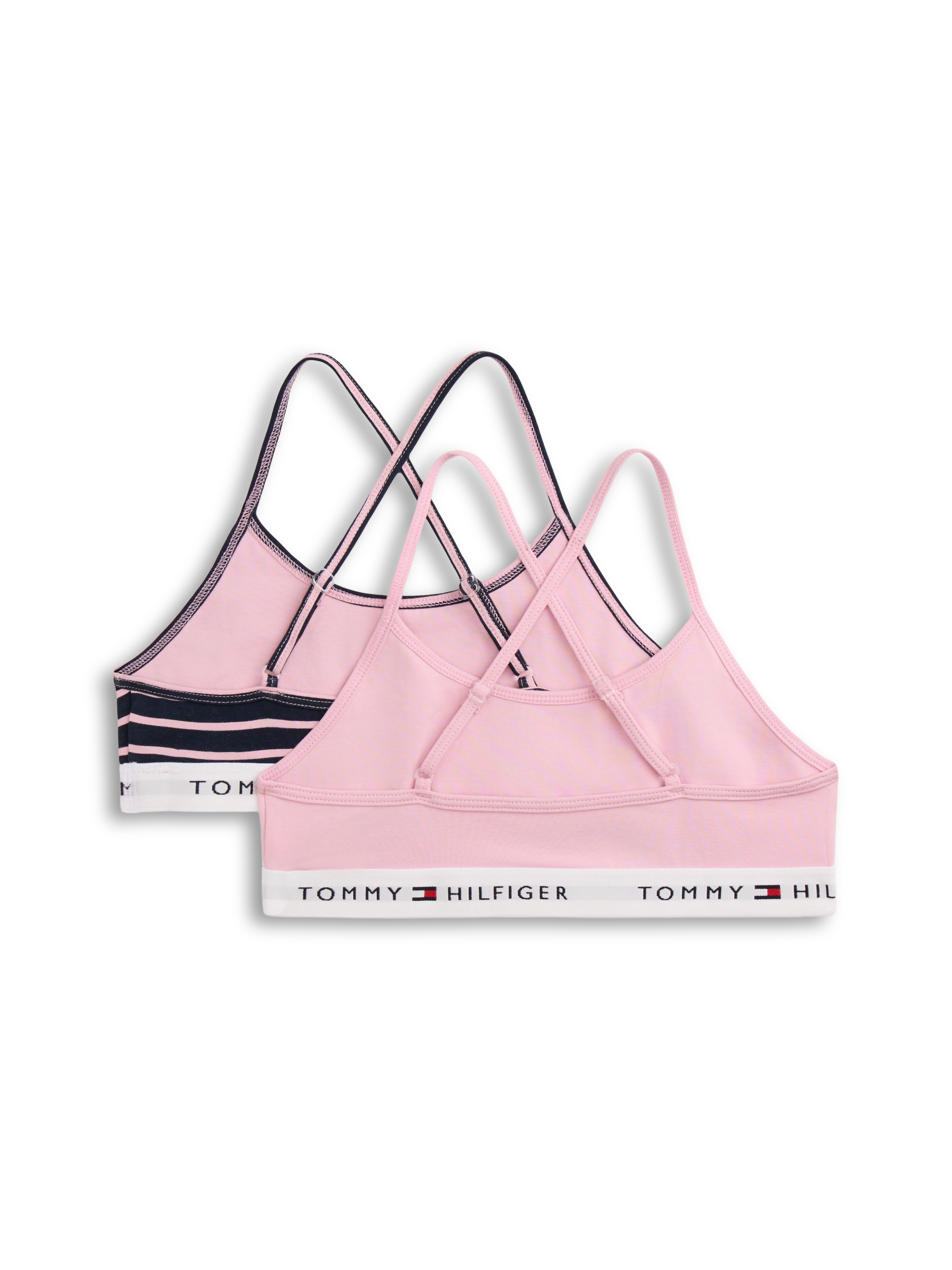 Tommy Hilfiger Underwear Bralette »2PK STRAPPY BRALETTE PRINT« Packung, 2er, 2 mit Logobund