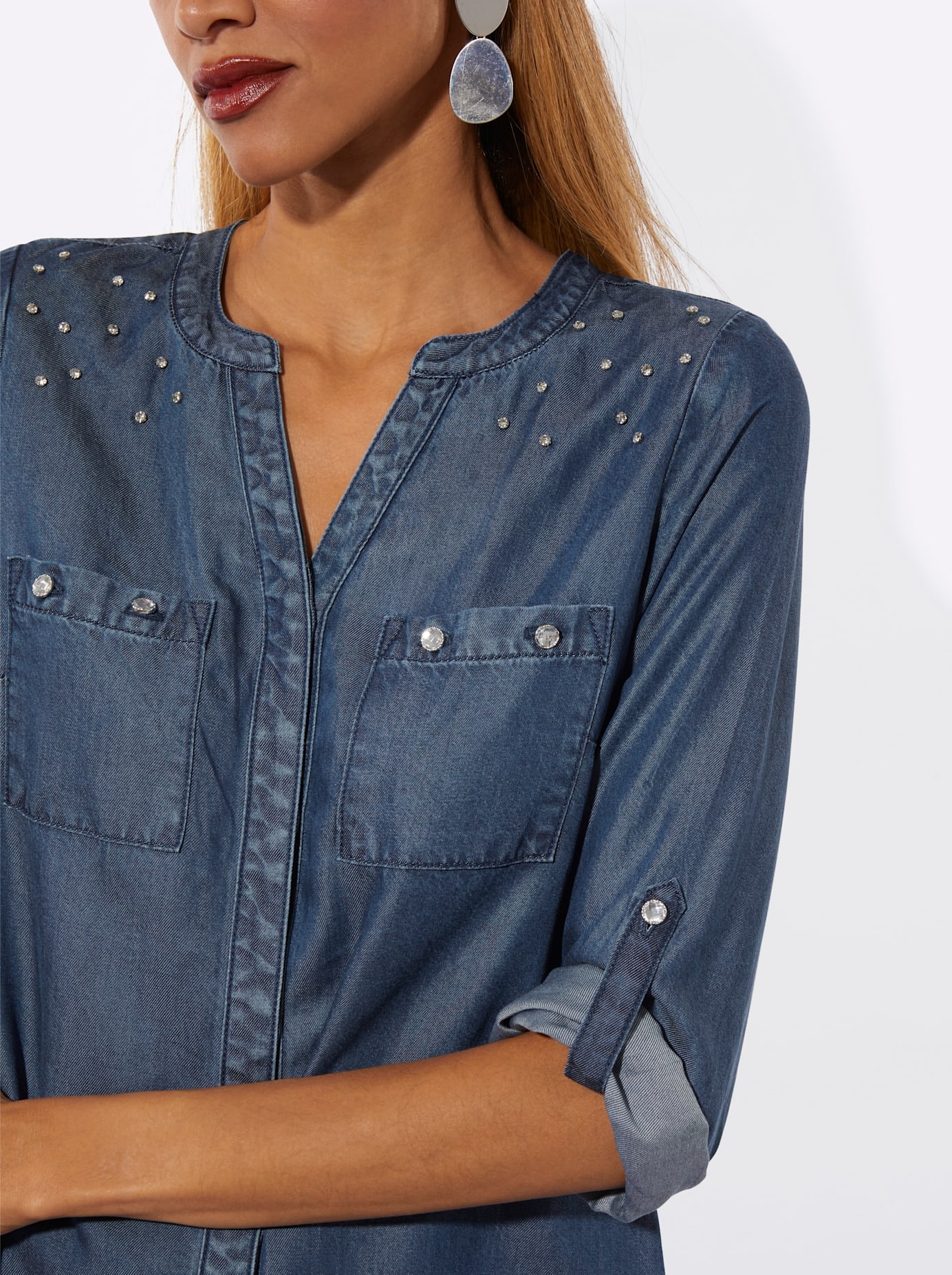 creation L Langarmbluse