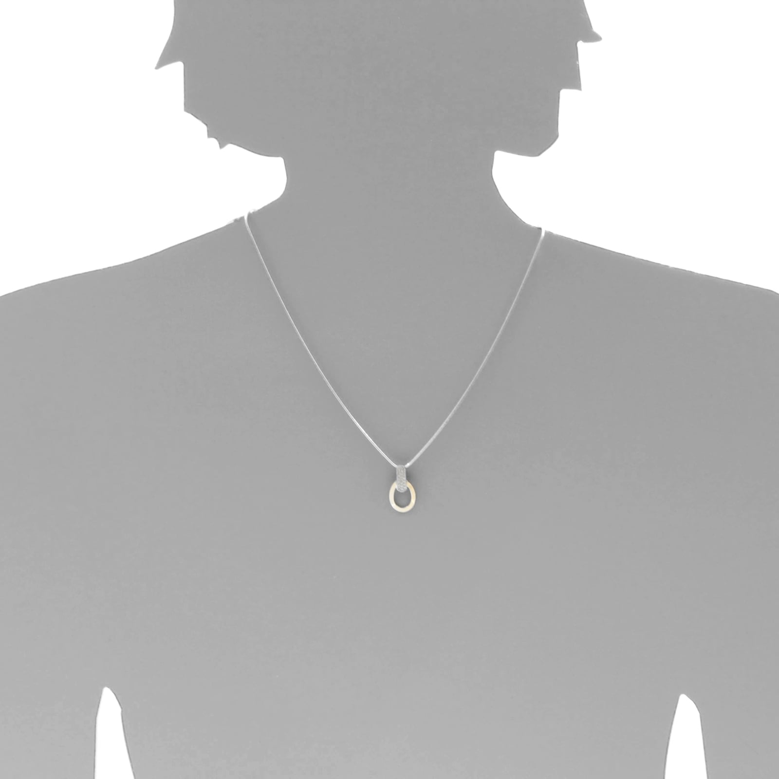OSTSEE-SCHMUCK Kette mit Anhänger »- Sunny Exklusiv - Silber 925/000 & Gold 585/000 - Zirkonia«
