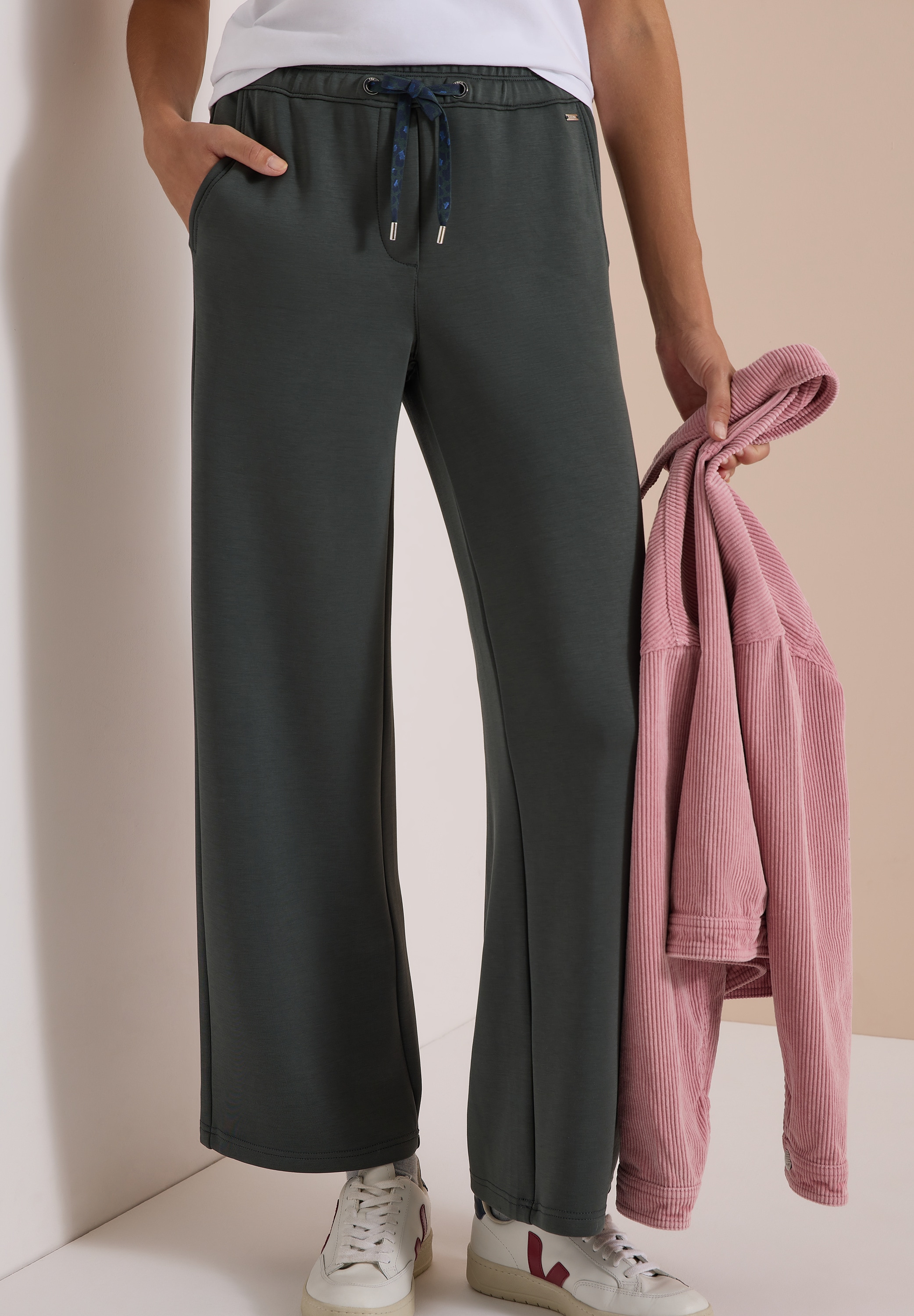 Cecil Stoffhose »Style Neele«  Elastikbund, Viskosemix, seidiger Glanz