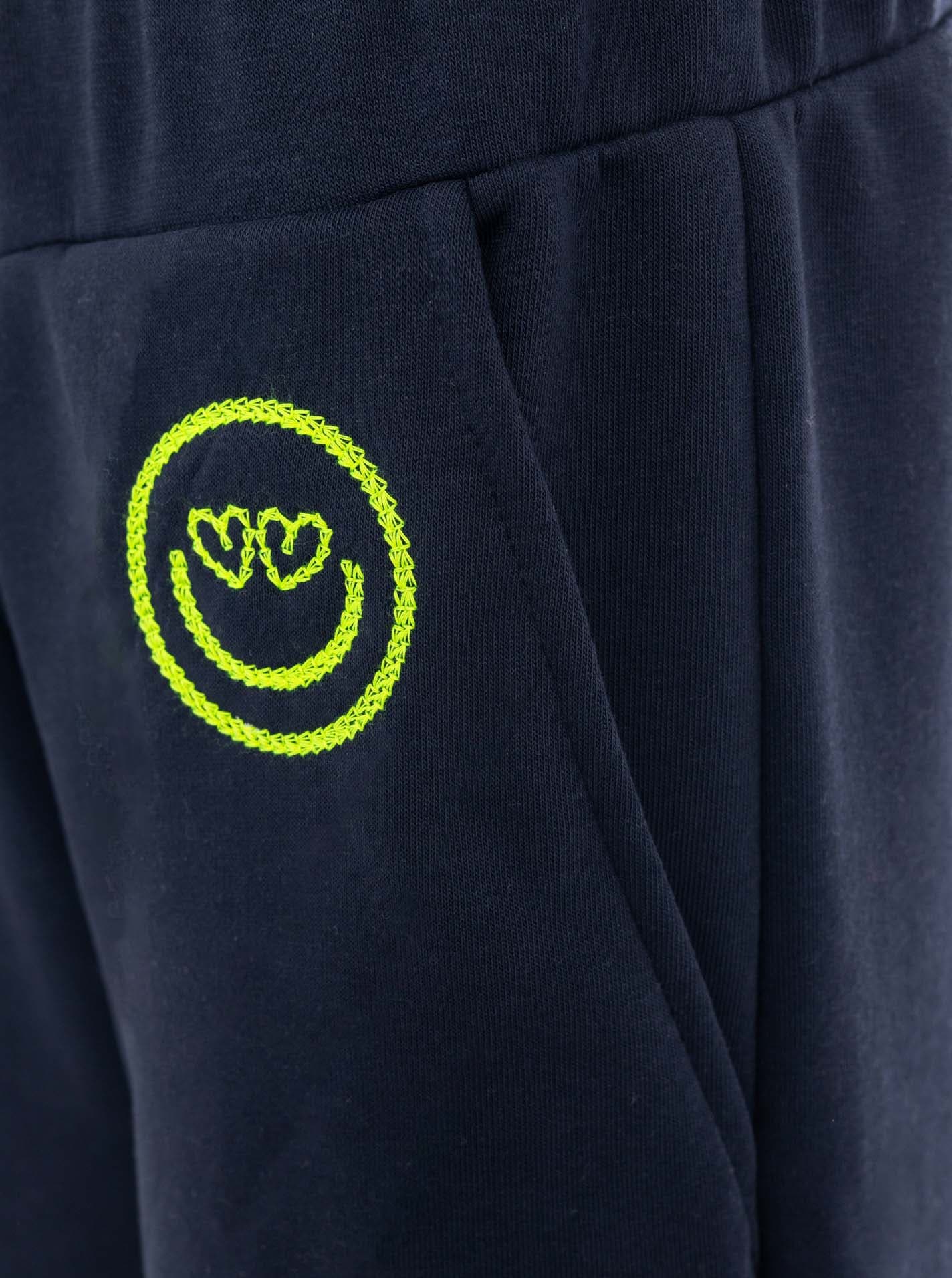 Zwillingsherz Sweathose »"Alissa"«  mit Print und Neon Stickerei , Kordel und Eingriffstaschen