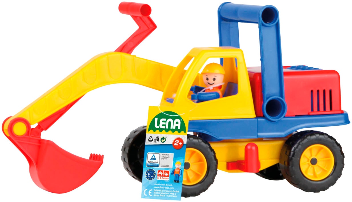Lena® Spielzeug-Bagger »Aktive« mit beweglichem Baggerarm und verstellbarem Fahrgestell