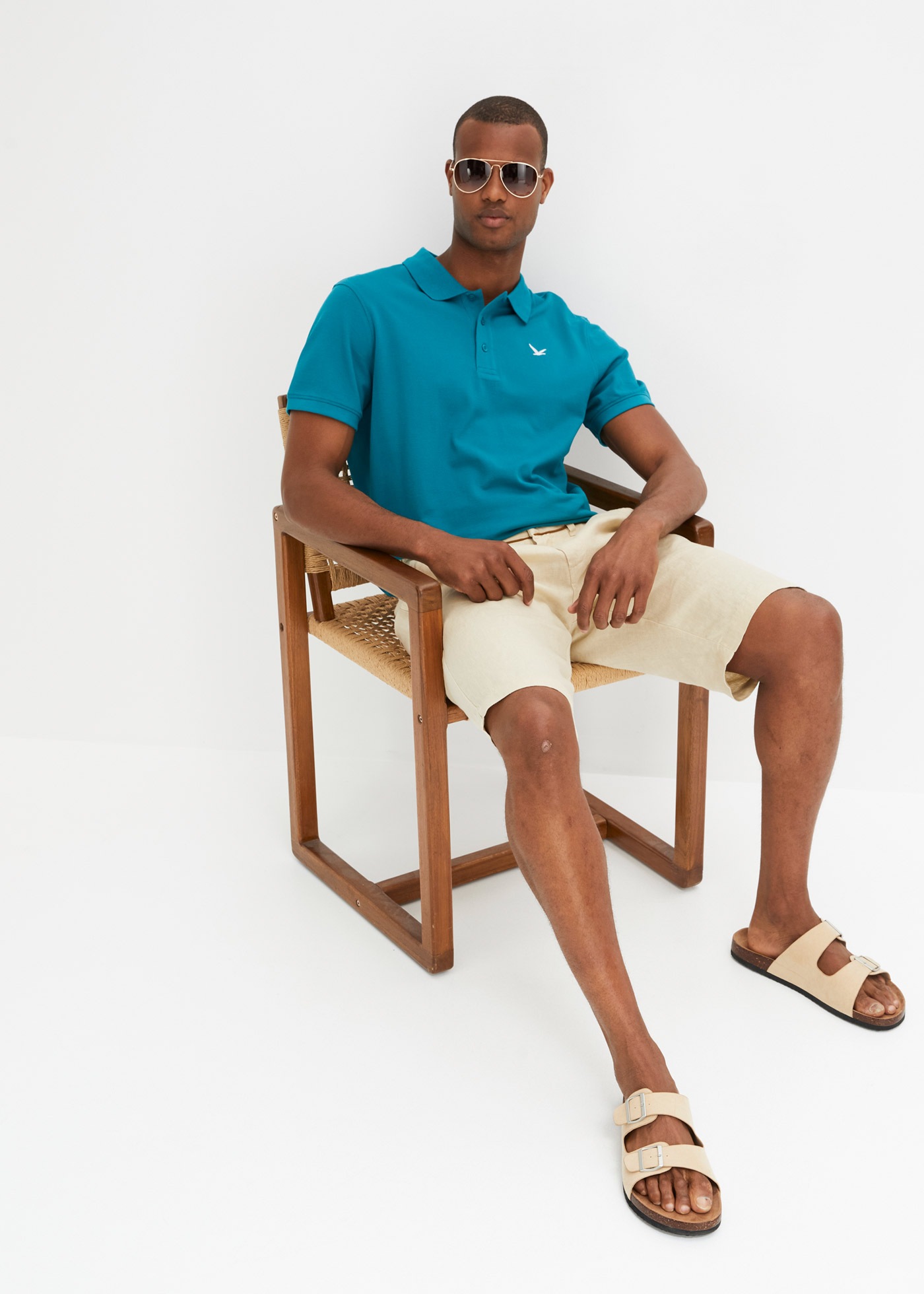 bonprix Poloshirt »Poloshirt (2er Pack) aus reiner Baumwolle« Packung, 2 Stk. Regular Fit, Kurzarm, aus Baumwolle, mit Polokragen