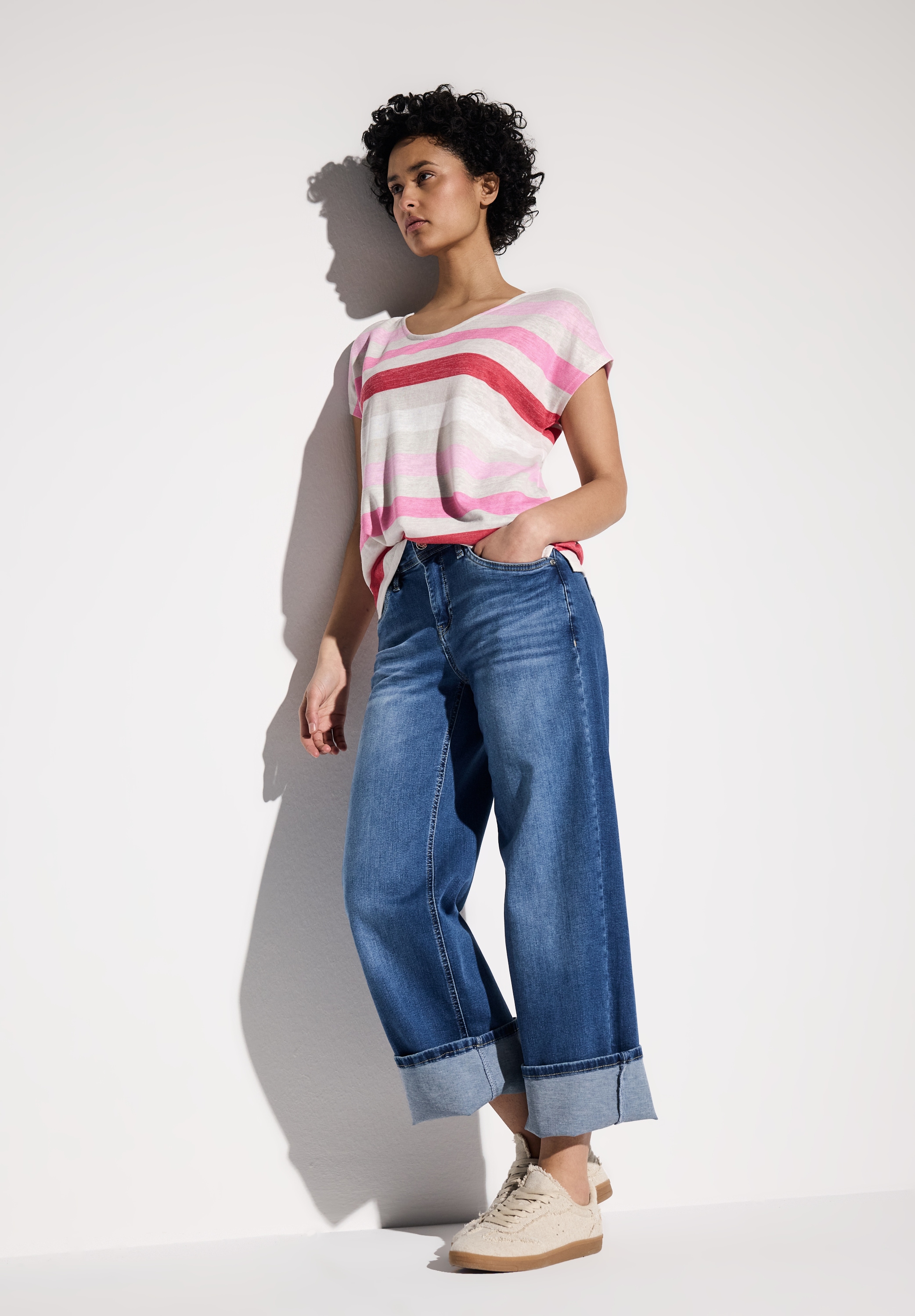 STREET ONE Shirttop, mit Streifenmuster