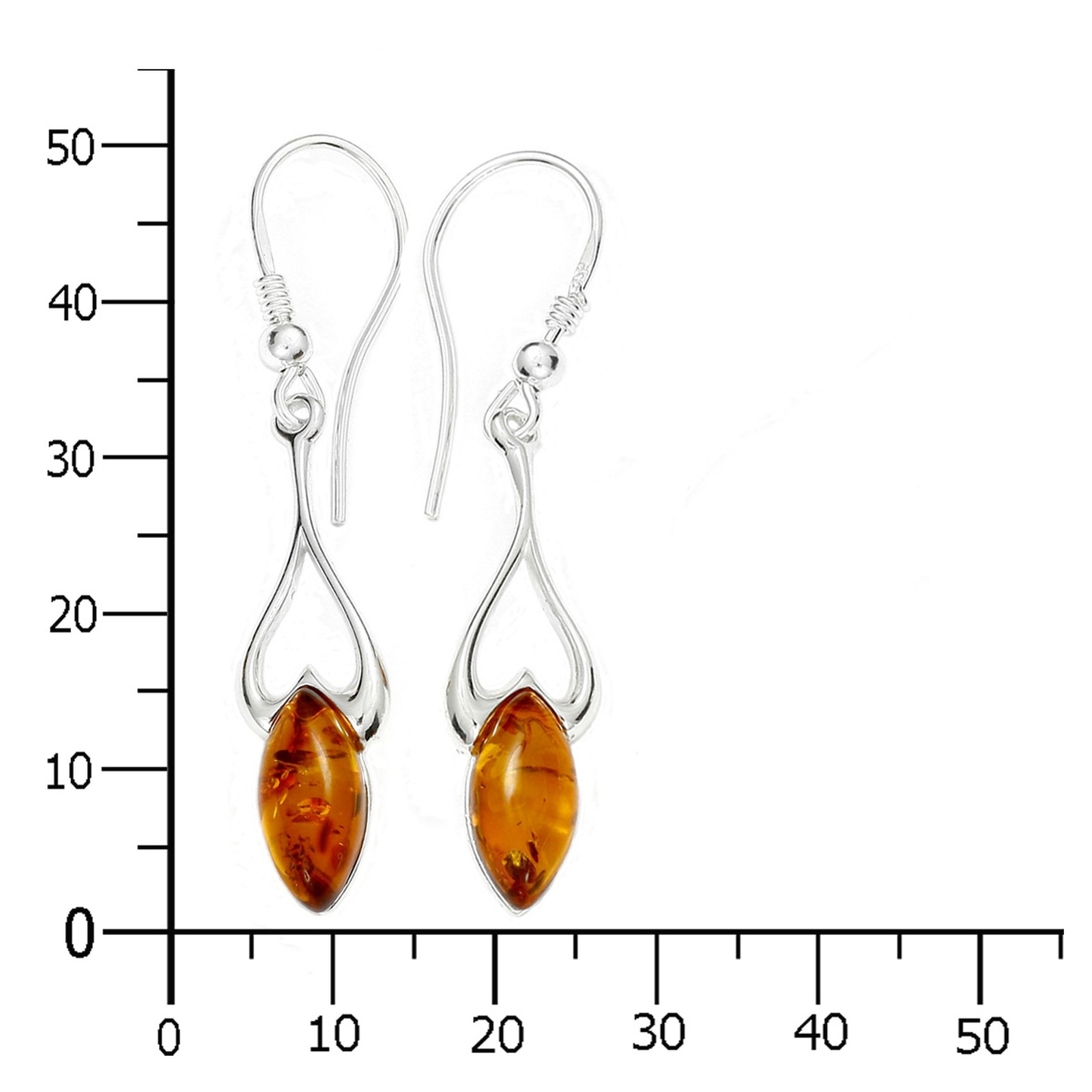 OSTSEE-SCHMUCK Paar Ohrhänger »- Charlotte - Silber 925/000 - Bernstein«