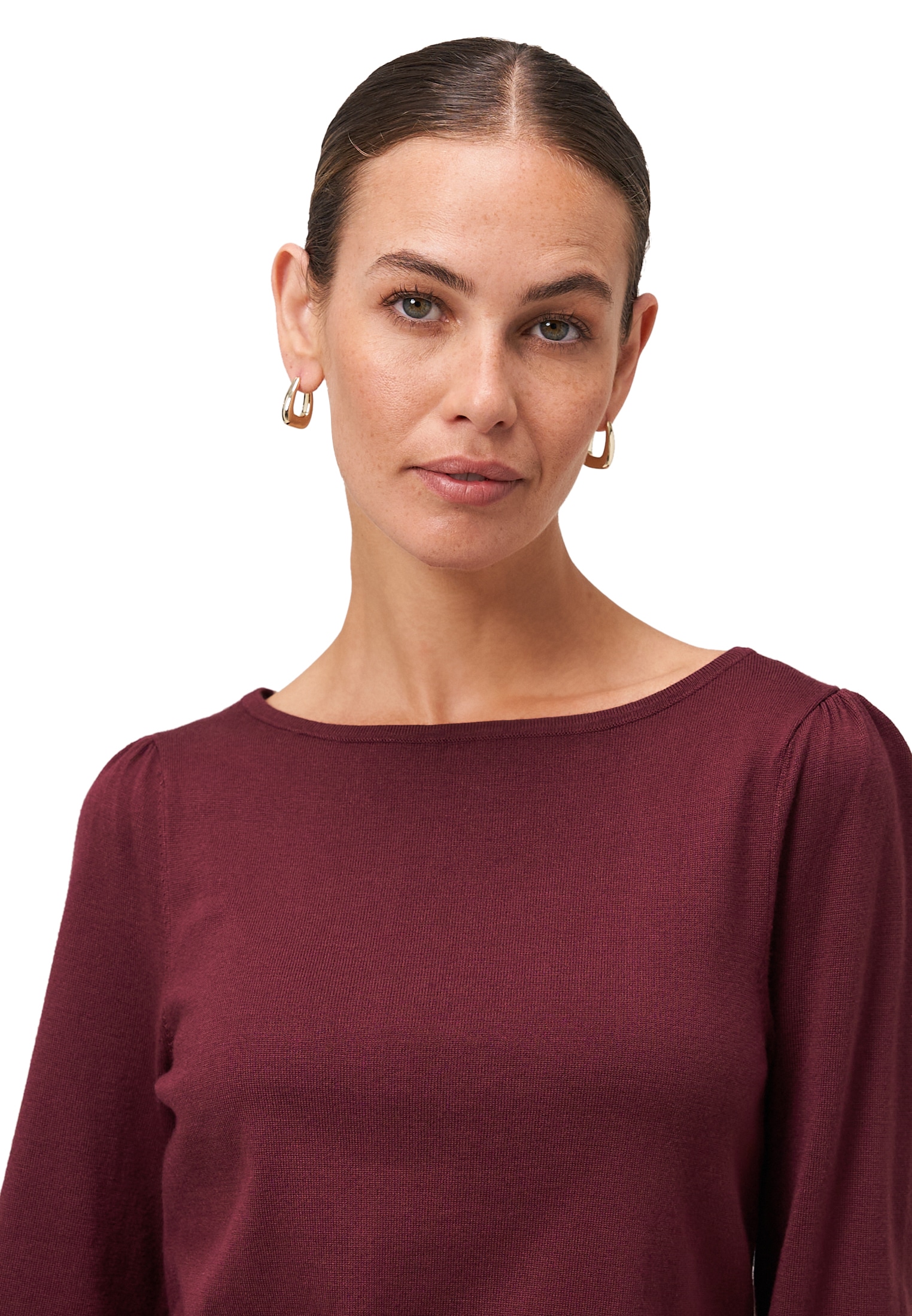 Zero Strickpullover »Strickpullover mit Ballonärmeln«