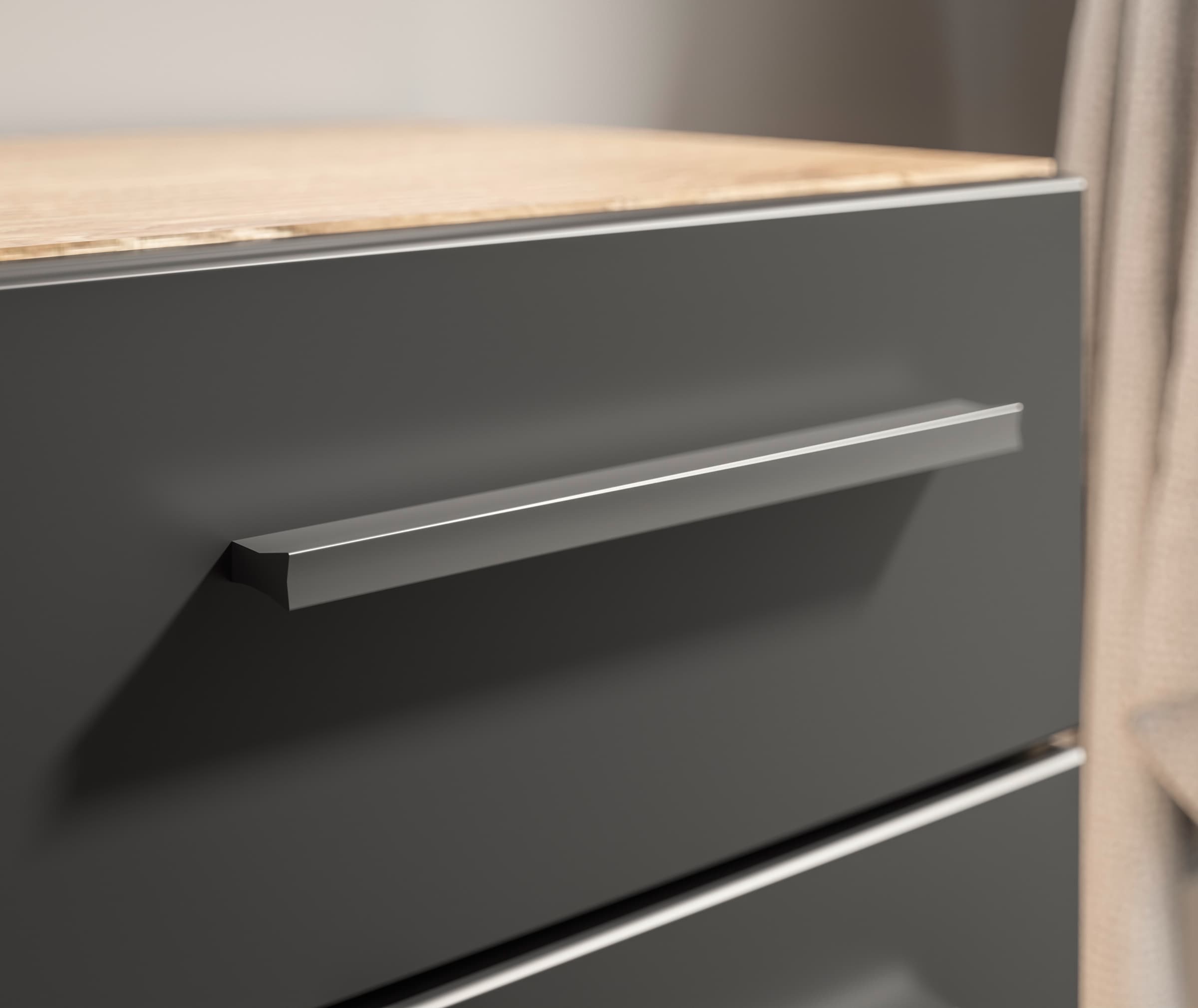 BASIC by Balculina Hochschrank »Rom BxHxT 34x190x31 cm« 1 Stk. tlg. Breite 34cm, Kunststoffgriffe, Made in Europa