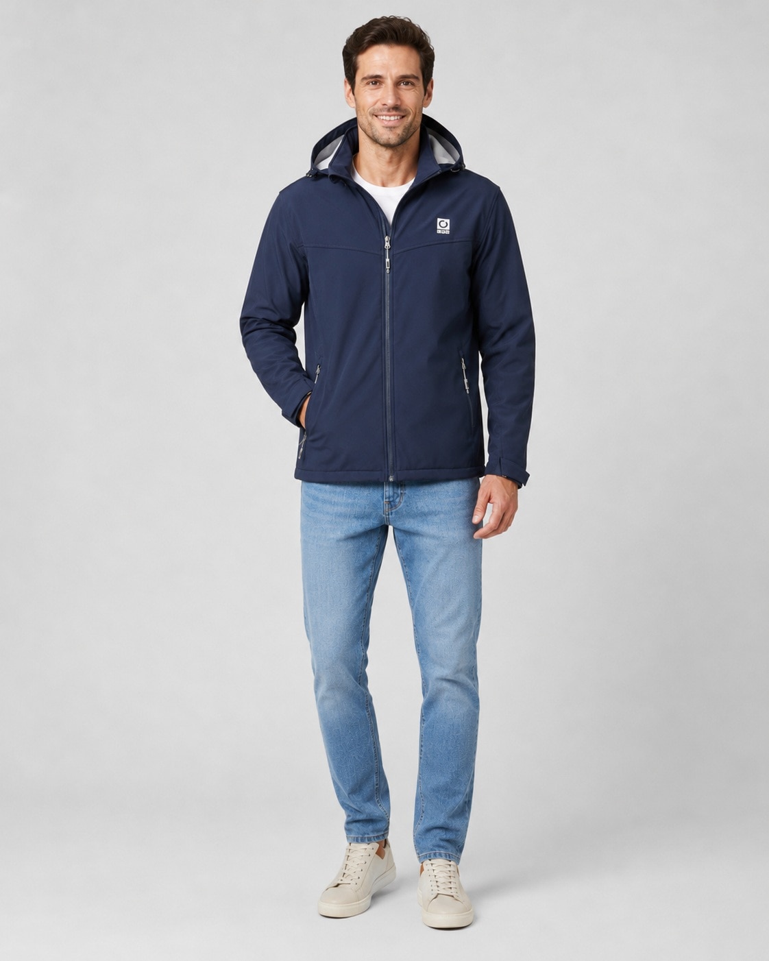 LPO Windbreaker »Melwyn Active« mit Kapuze abnehmbare, verstellbare Kapuze