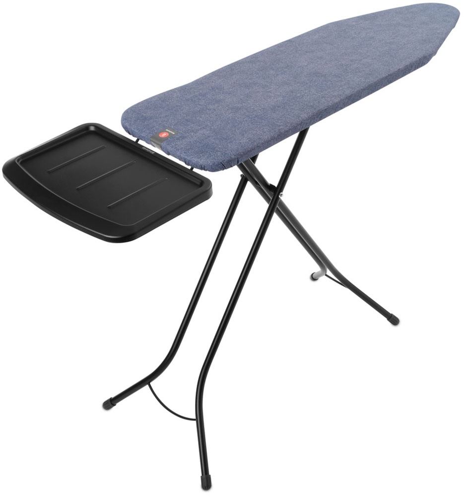 Brabantia Bügelbrett »Bügeltisch B, 124 x 38 cm, Dst-Ablage Solide« Bügelfläche 124 cmx38 cm Fairtrade-zertifiziert in blau