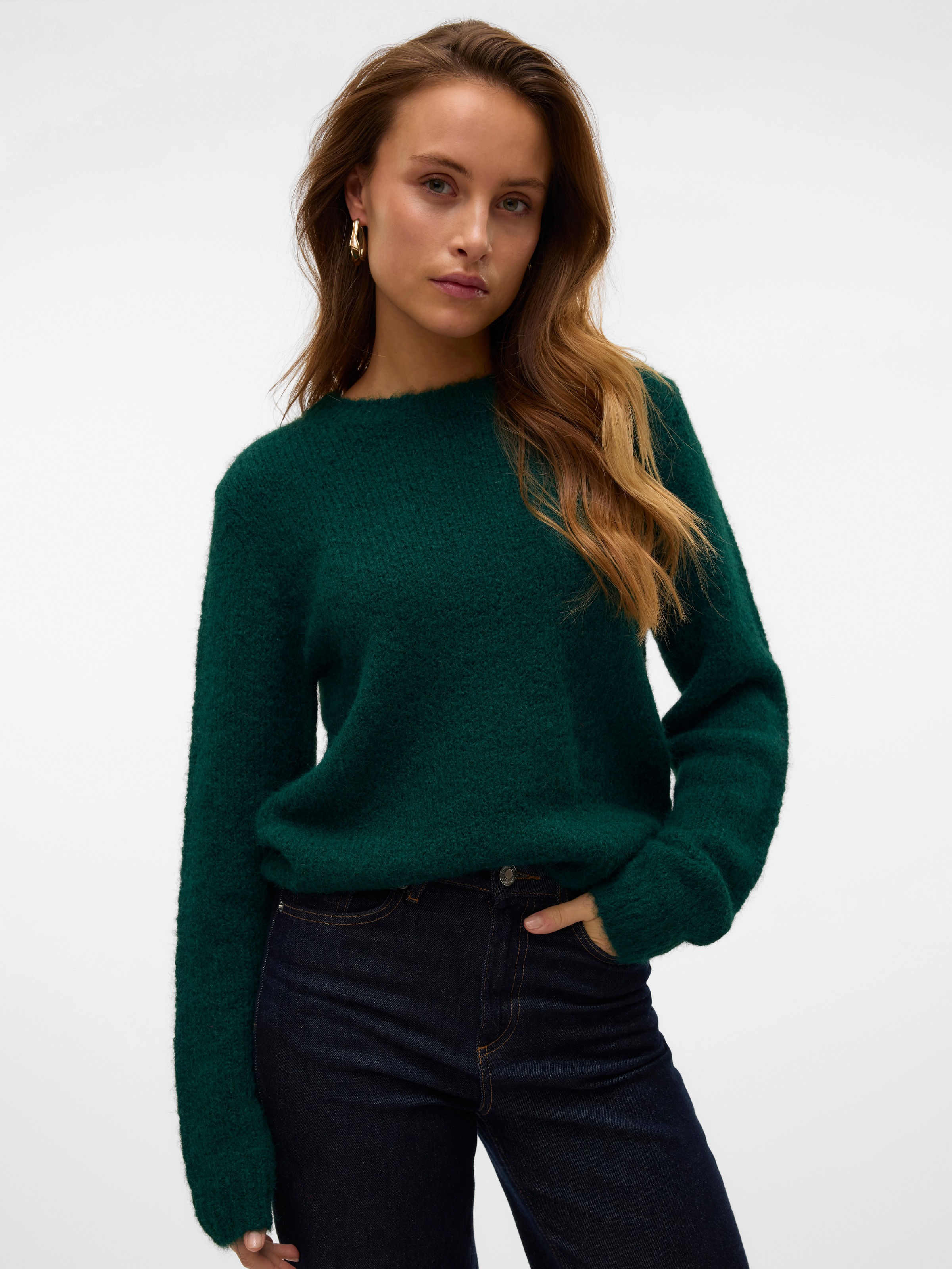 Vero Moda Strickpullover »VMNOVAH LS O-NECK PULLOVER GA NOOS«