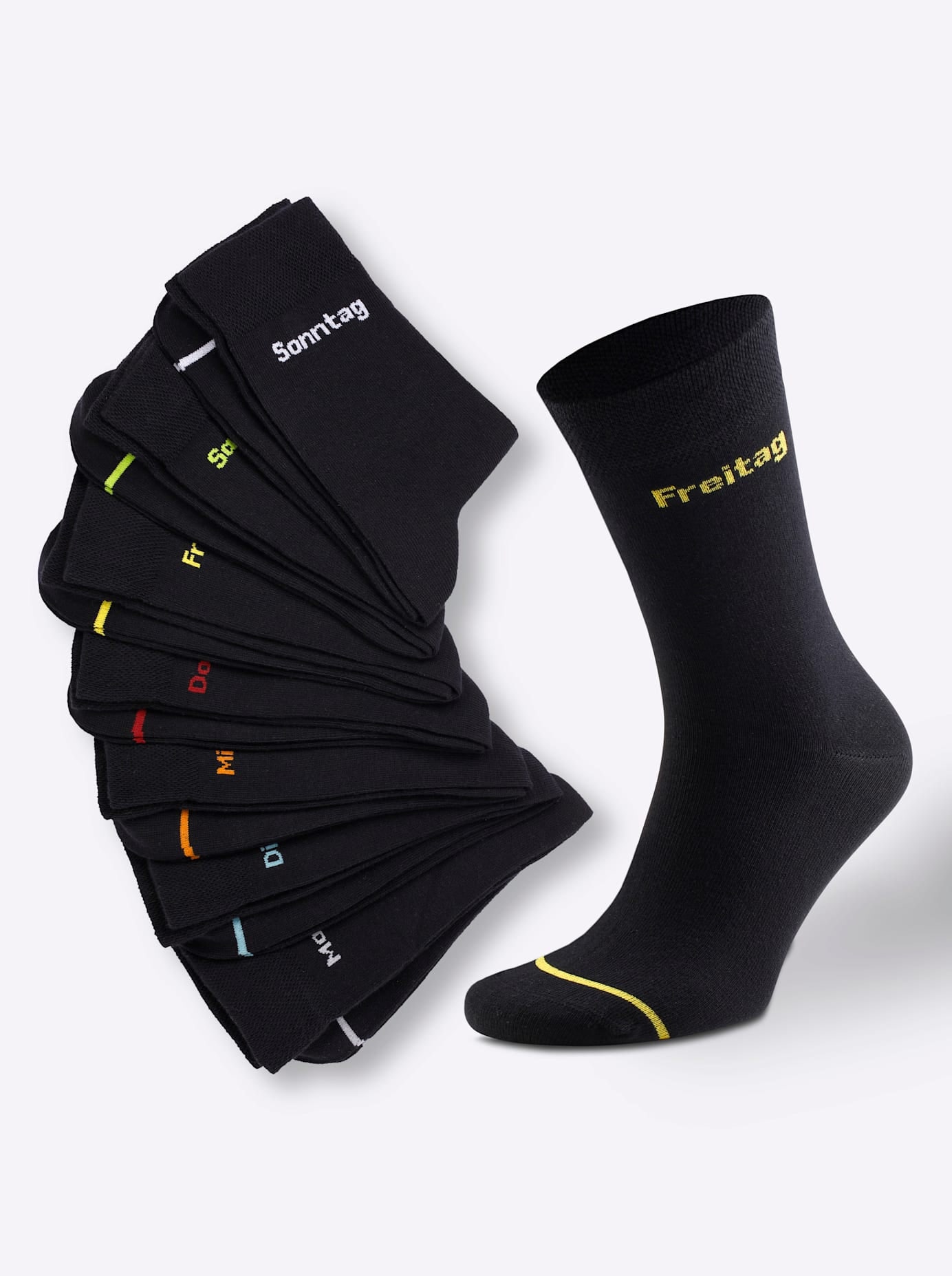 wäschepur Socken 7 Paar tlg.