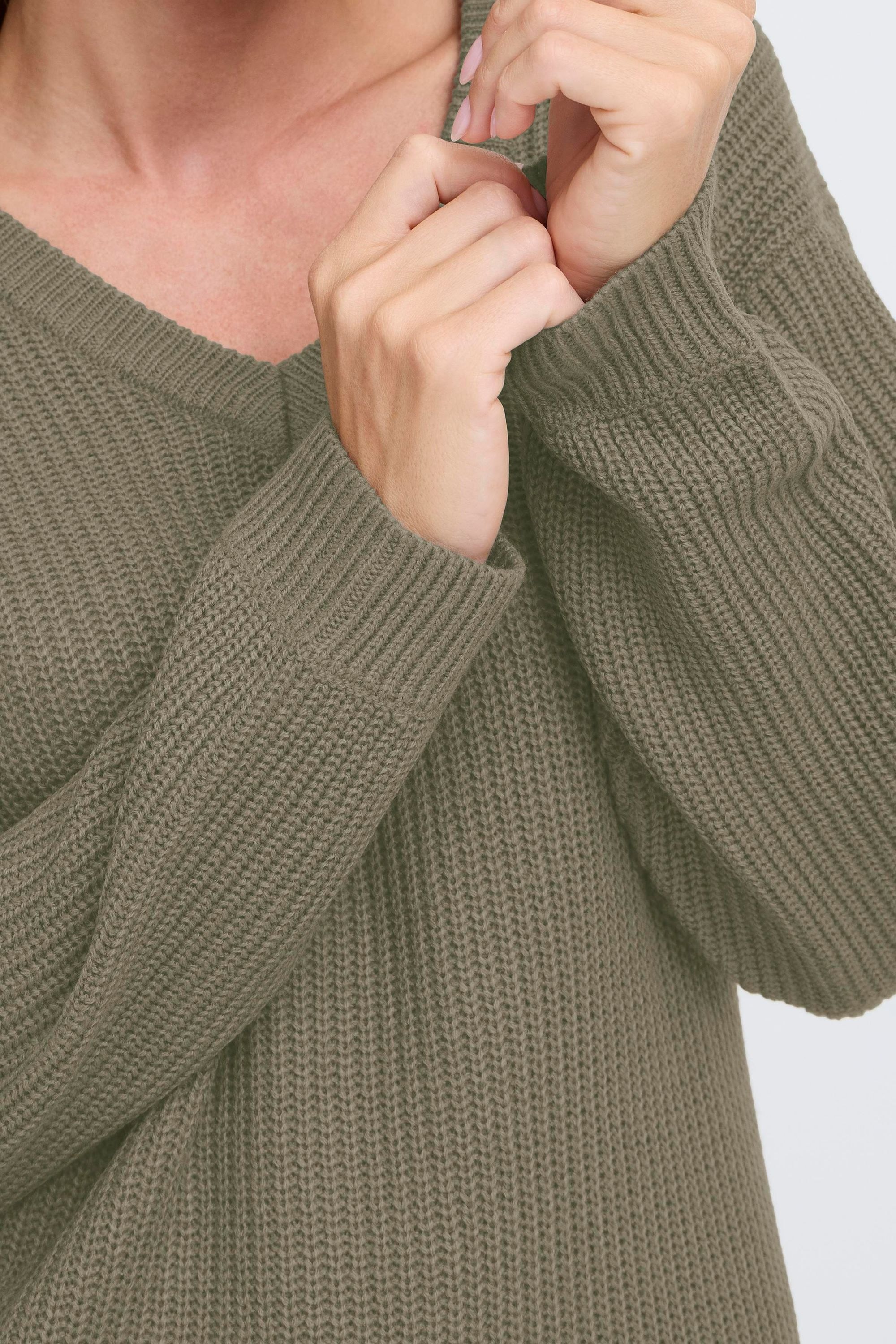 OXMO Strickfleece-Pullover »Strickpullover OXISANDIE LS«