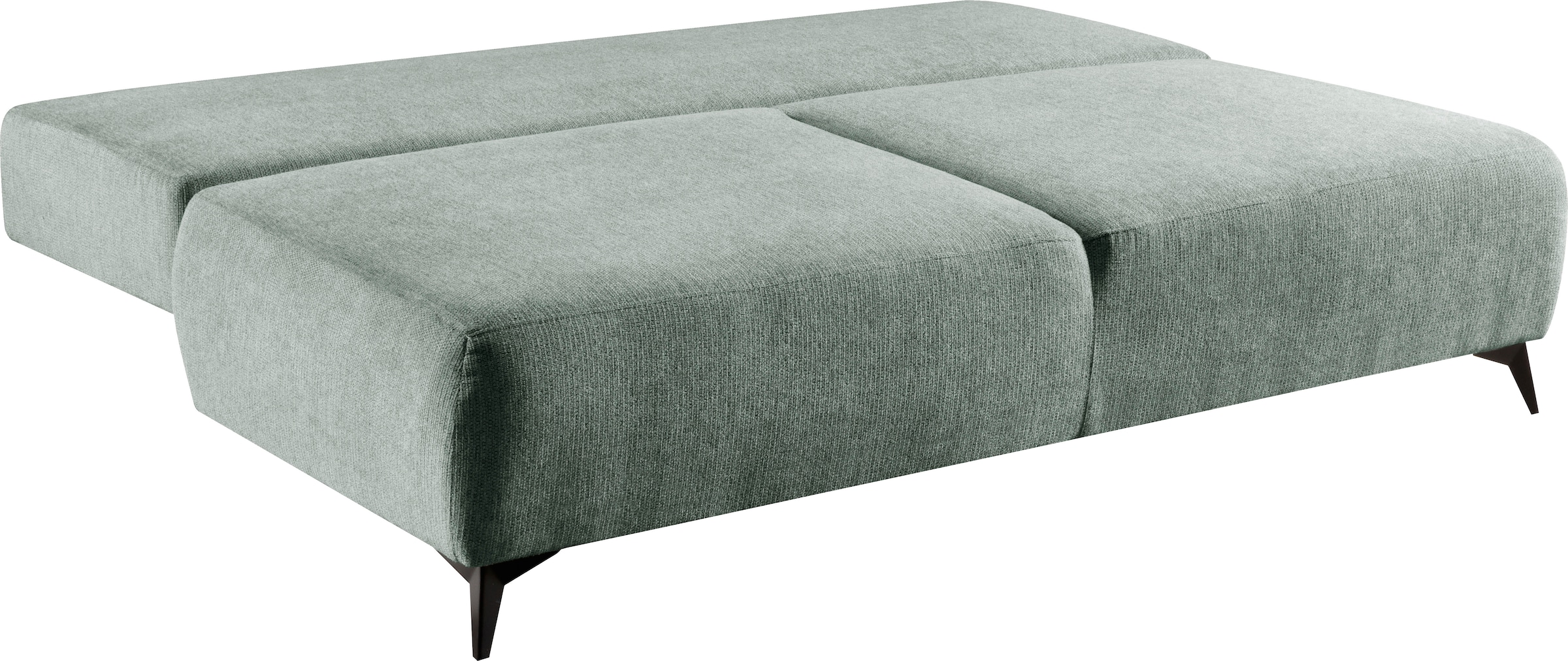 WERK2 Schlafsofa »Viktoria mit Komfortsitz- und Liegehöhe, Breite 200cm,« bequemes 2-Sitzer Schlafcouch mit Bettkasten