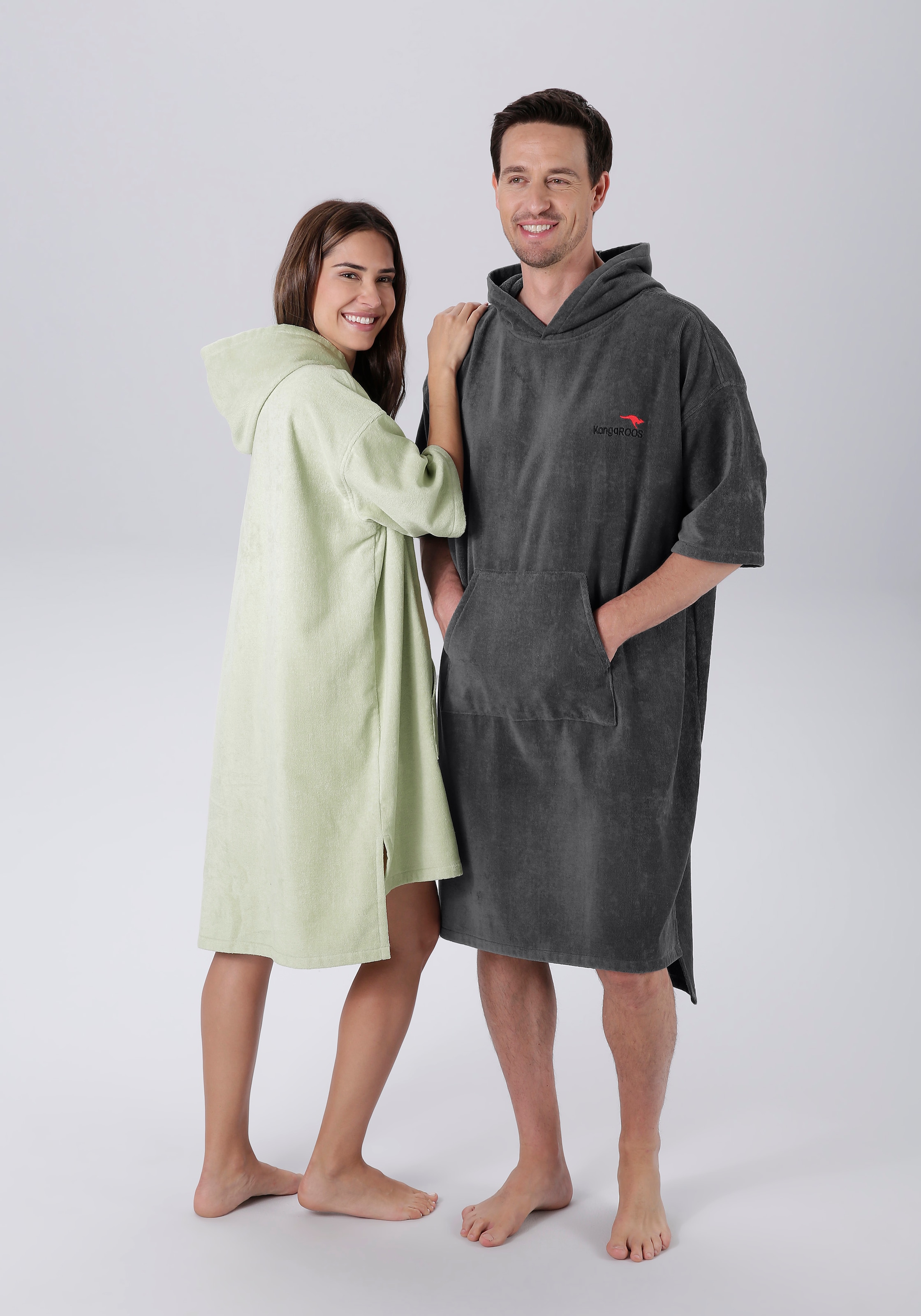 KangaROOS Badeponcho »Summer«, (1 St.), Surf Poncho, Kapuze, mit Bauchtasche