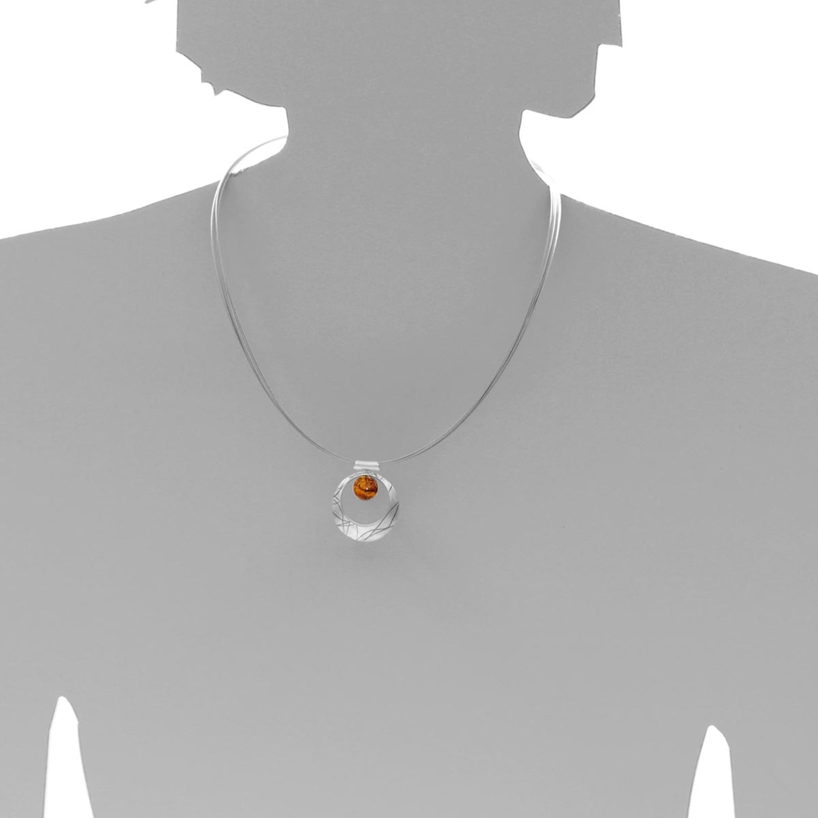 OSTSEE-SCHMUCK Kette mit Anhänger »- Rabia-Sarah Vicenca - Silber 925/000 - Bernstein«