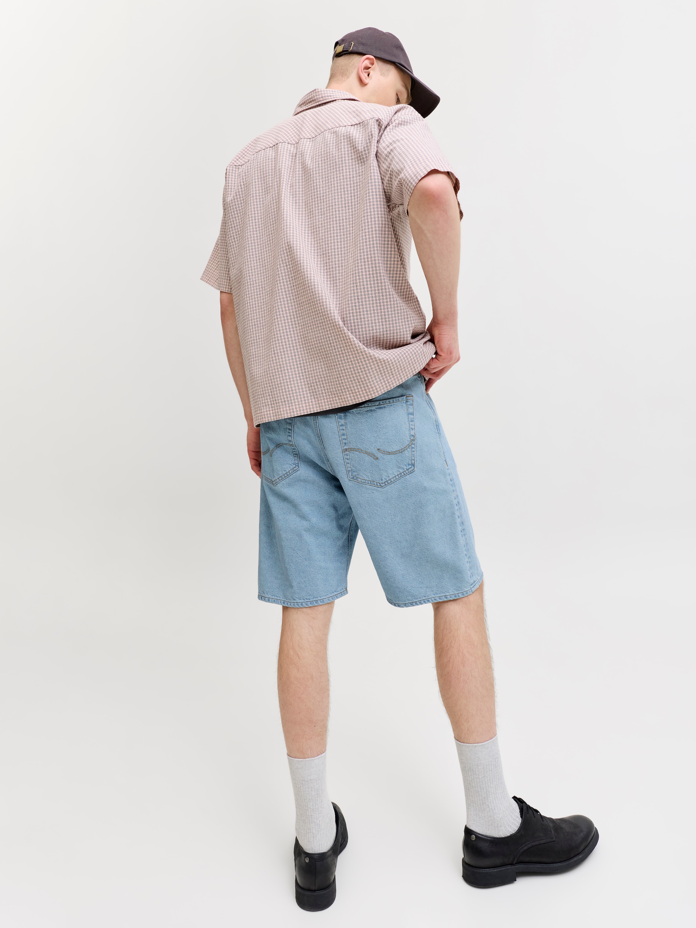 Jack & Jones Jeansshorts »JJIALEX JJORIGINAL SHORT« Baumwolle, high waist, baggy fit