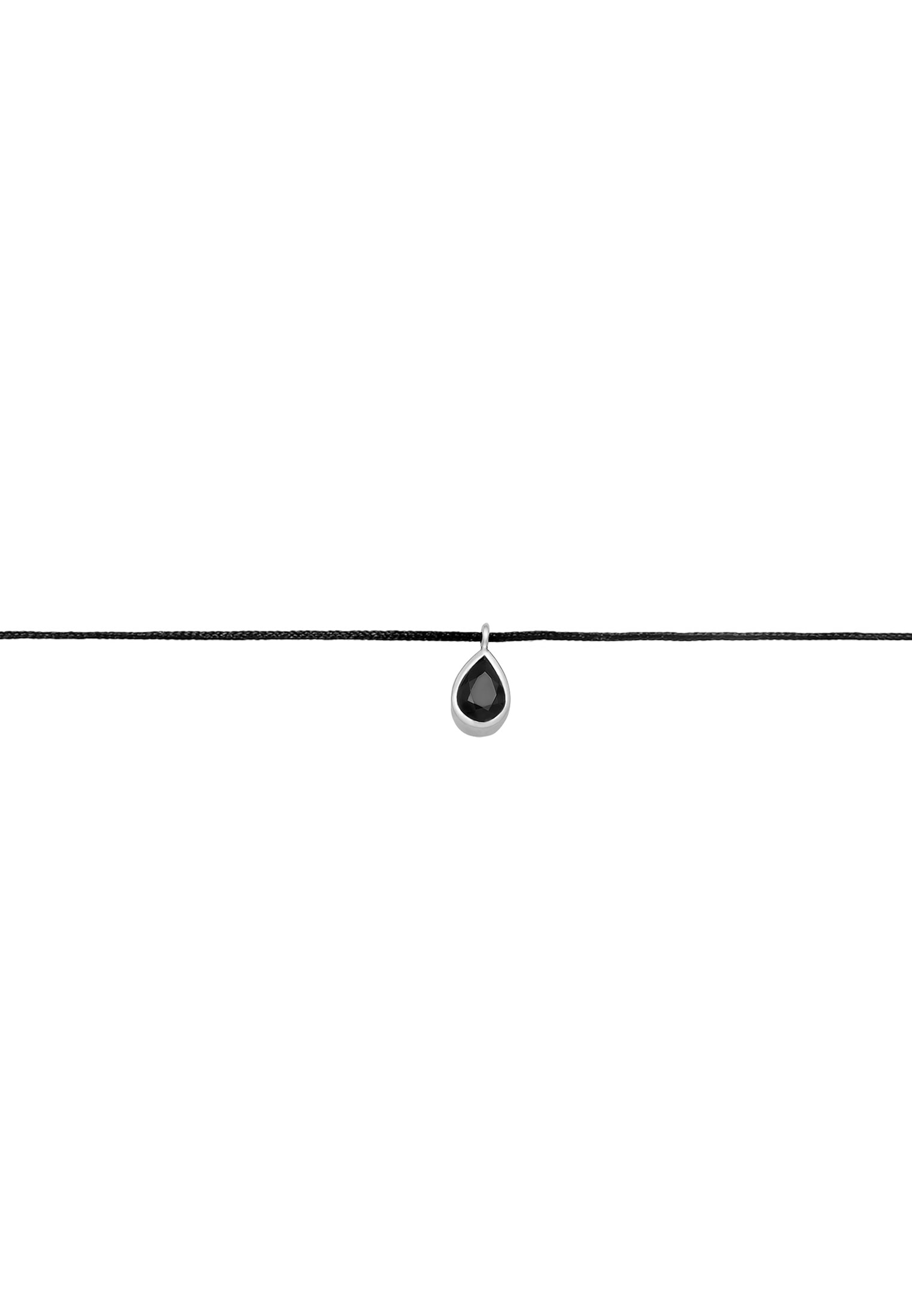 Elli Choker »Halskette Choker Zirkonia Tropfen Anhänger 925 Silber«