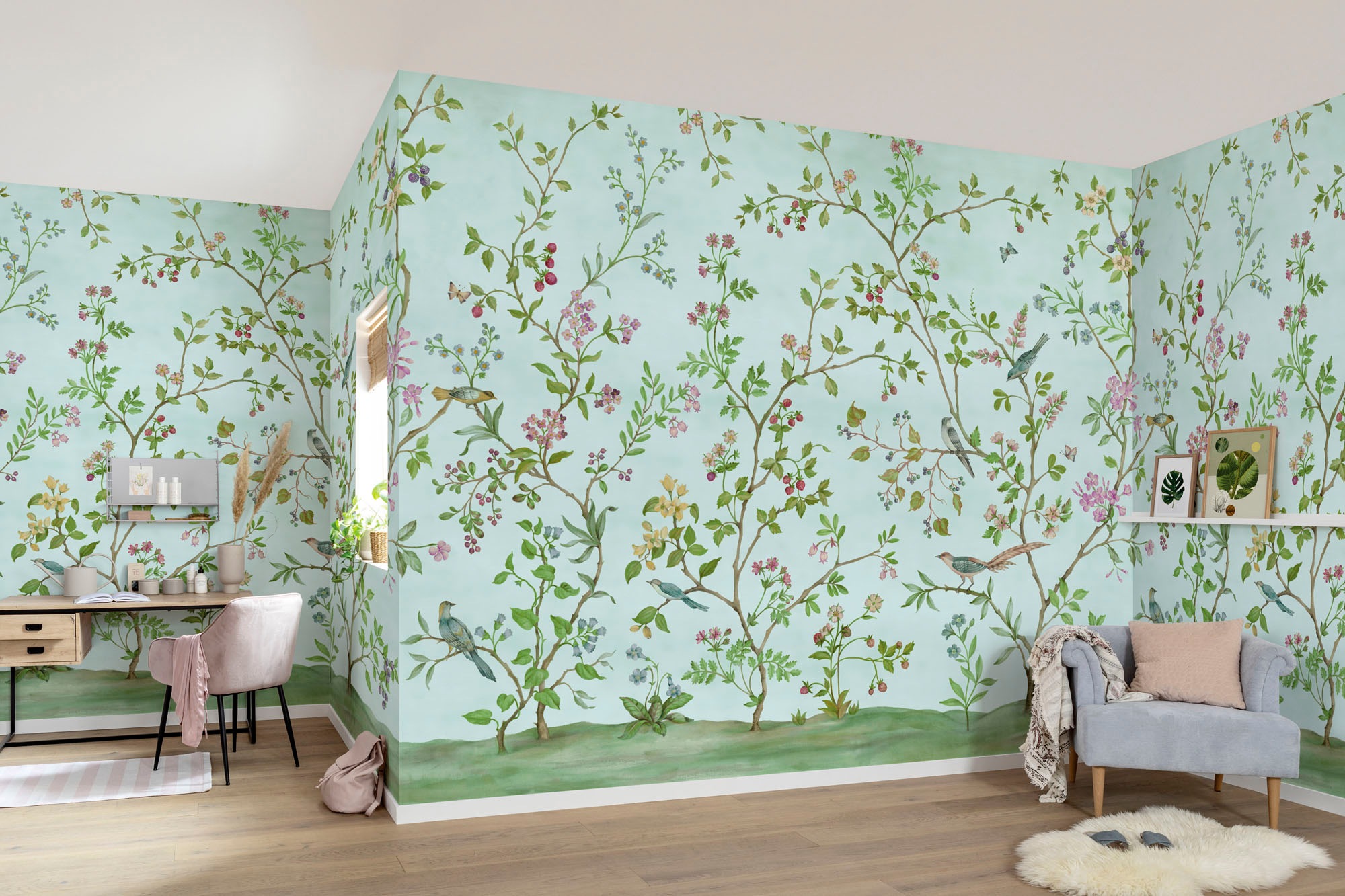 Komar Vliestapete »Digitaldruck Vlies - Nirvana Novel - Größe 300 x 250 cm«, bedruckt, Wohnzimmer, Schlafzimmer