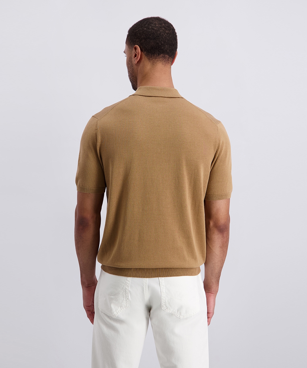 Pierre Cardin Poloshirt »Strick Polo kurzarm« mit Rippbündchen