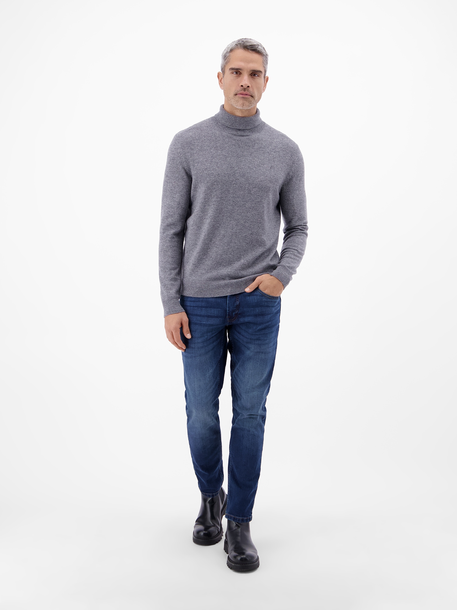 LERROS Slim-fit-Jeans »CONLIN 5-Pocket Stretch-Denim, SLIM FIT, unifarben«