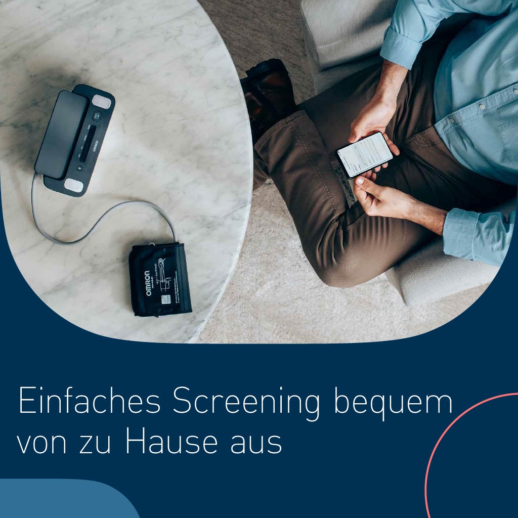 Omron Blutdruckmessgerät »Complete smartes Blutdruck- & EKG-Messgerät«, JETZT mit 1 Jahr OMRON connect Premium Abonnement GRATIS