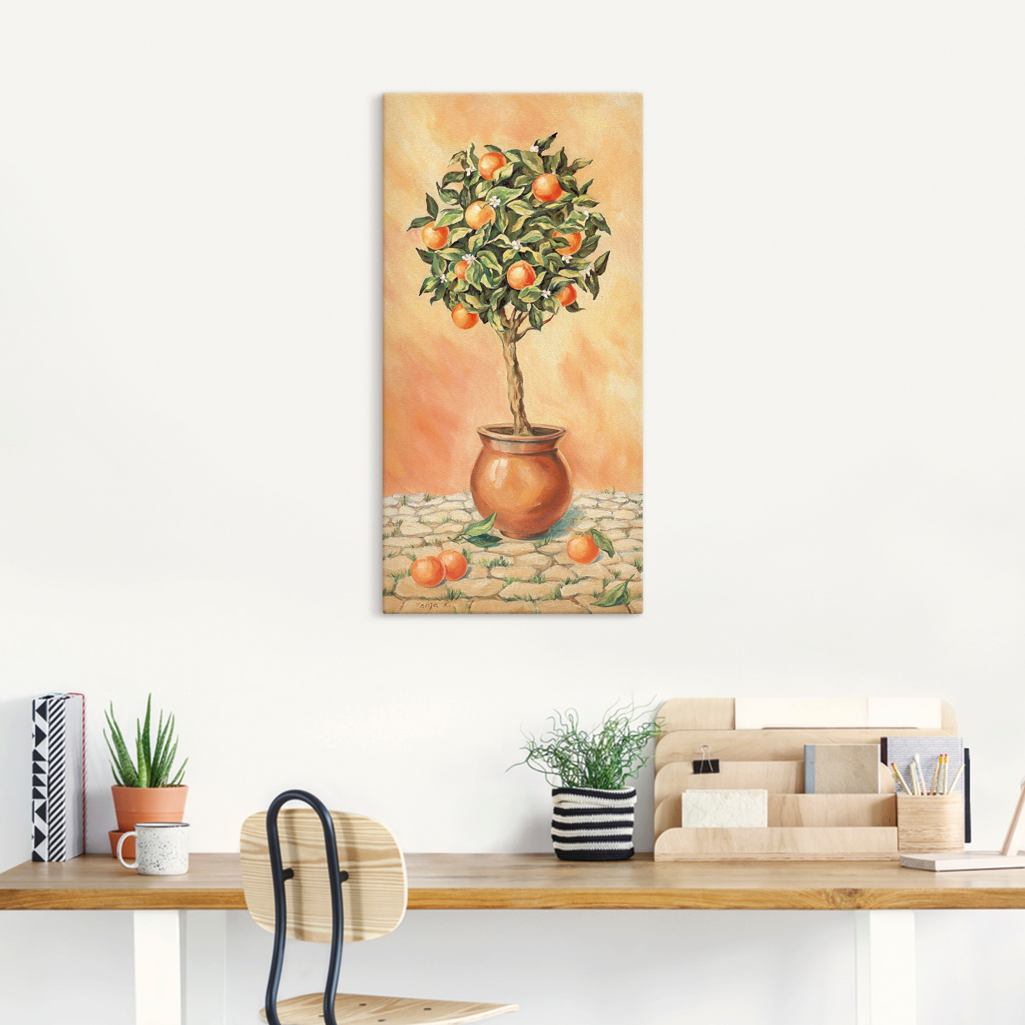 Artland Wandbild »Orangenbaum I«, Pflanzen, (1 St.), als Alubild, Outdoorbild, Leinwandbild, Wandaufkleber, versch. Größen