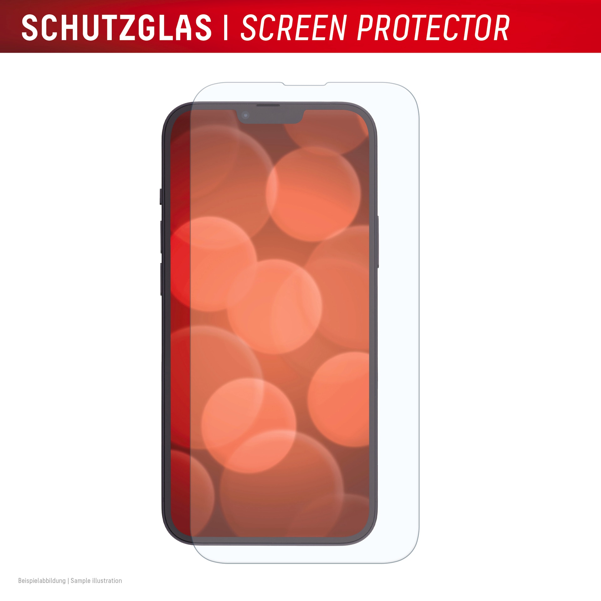 Displex Displayschutzglas »Real Glass Screen Protector inkl. Case«, für Apple iPhone 16e, Displayschutzfolie, Schutzfolie, Bildschirmschutz, kratz- & stoßfest