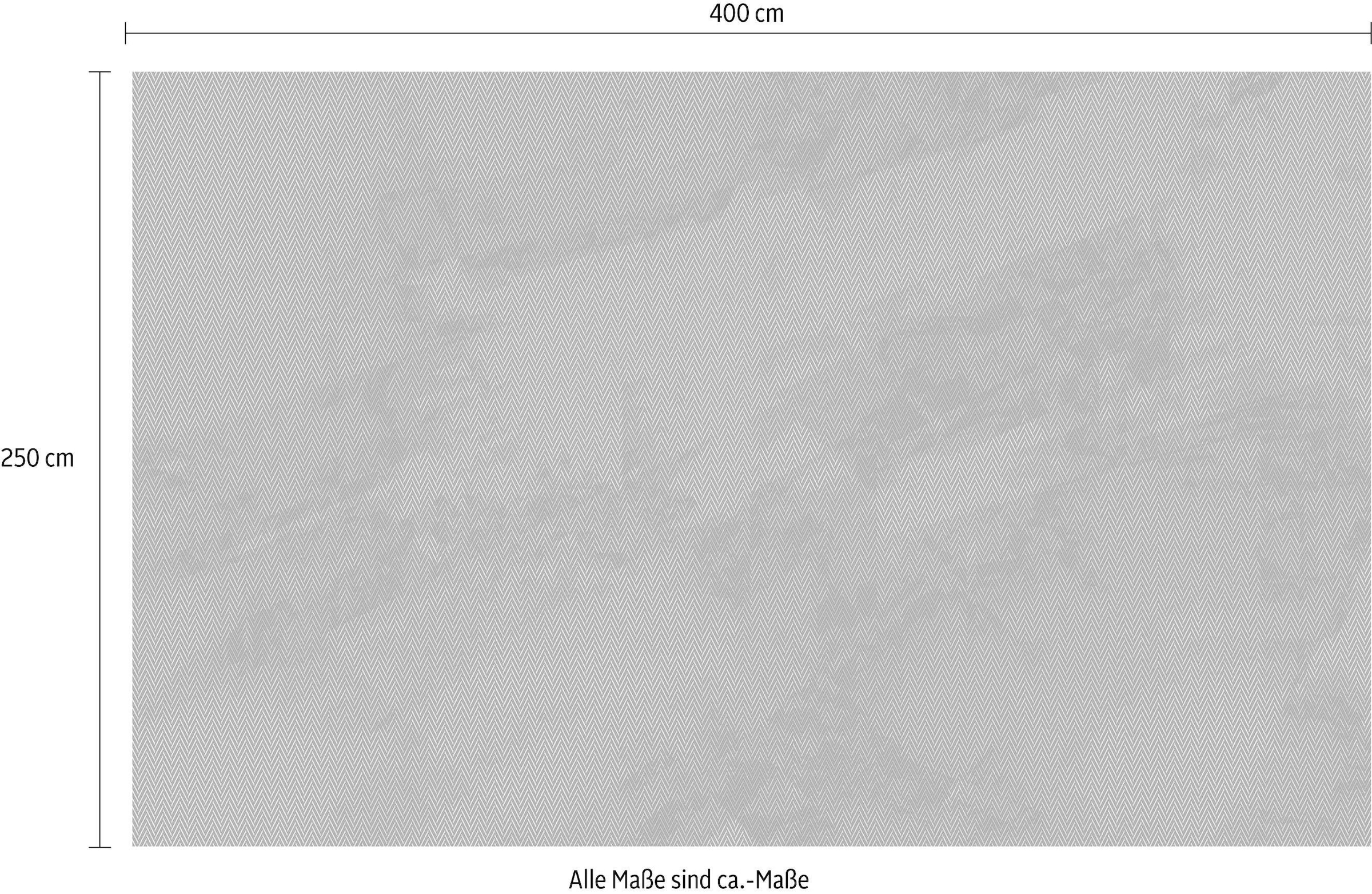 Komar Vliestapete »Maya Tweed b/w«, 400x250 cm (Breite x Höhe), Vliestapete, 100 cm Bahnbreite