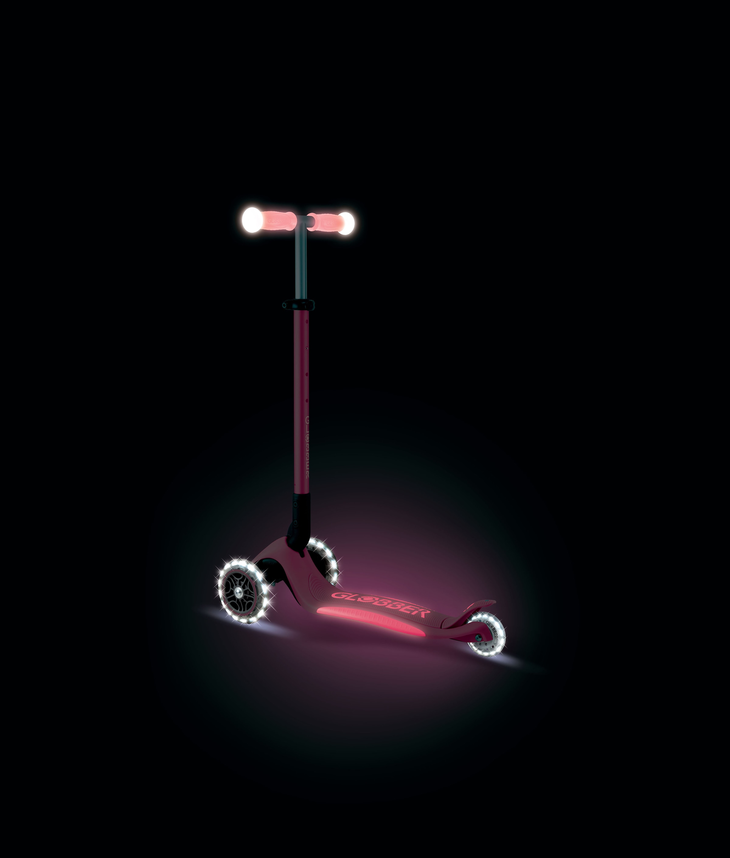 Globber Tretroller »ELITE GLOW LIGHTS, mit Leuchtrollen und Glow-Effekt«