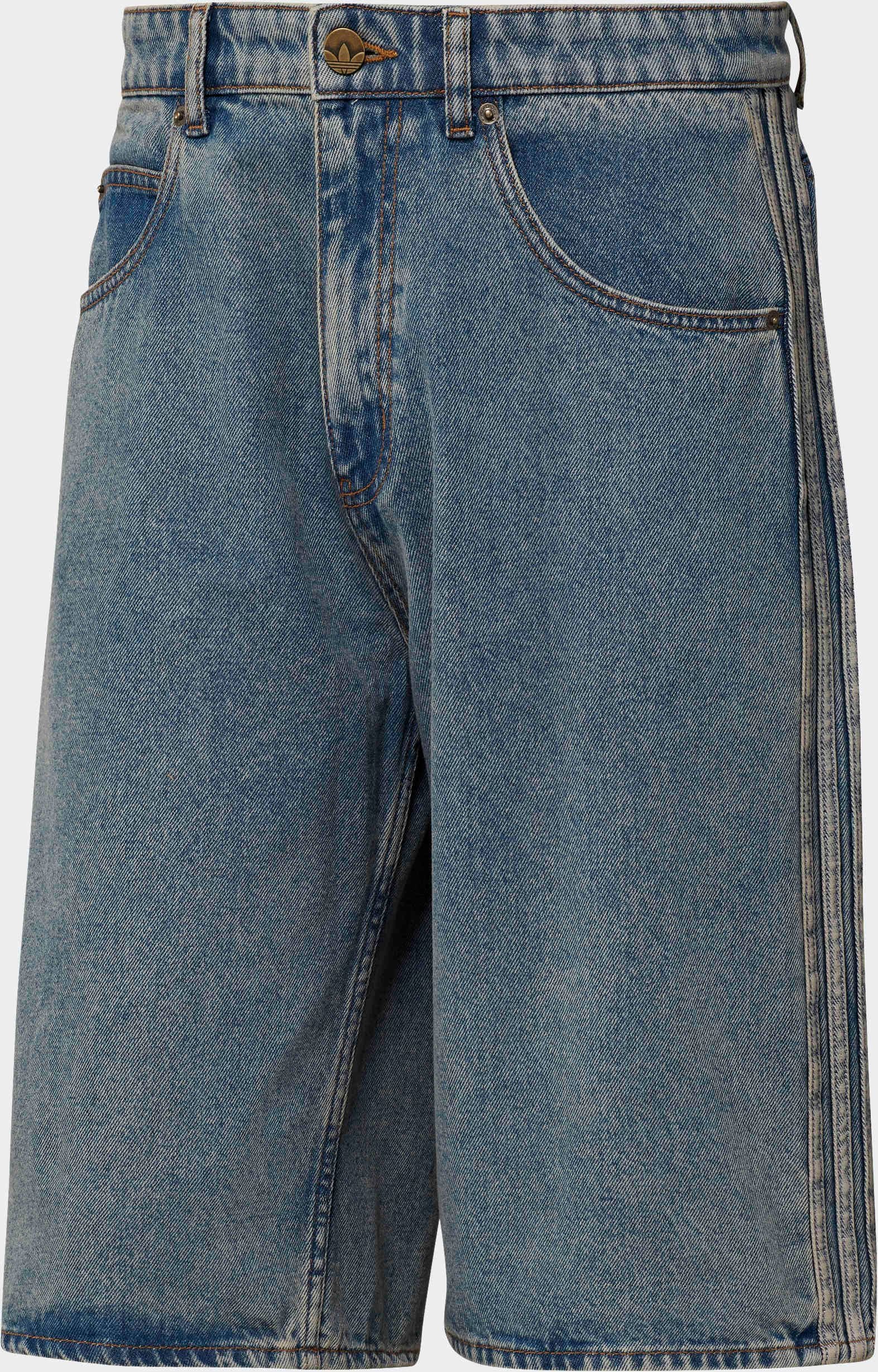 adidas Originals Shorts »FIREBIRD ADICOLOR DENIM-JORTS MITTELHOHER BUND BEIN GERADE GESCHNITTEN«