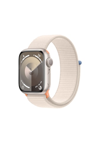 Smartwatch »Series 9, GPS, Aluminium-Gehäuse mit Sport Loop Armband«, (Watch OS 10)
