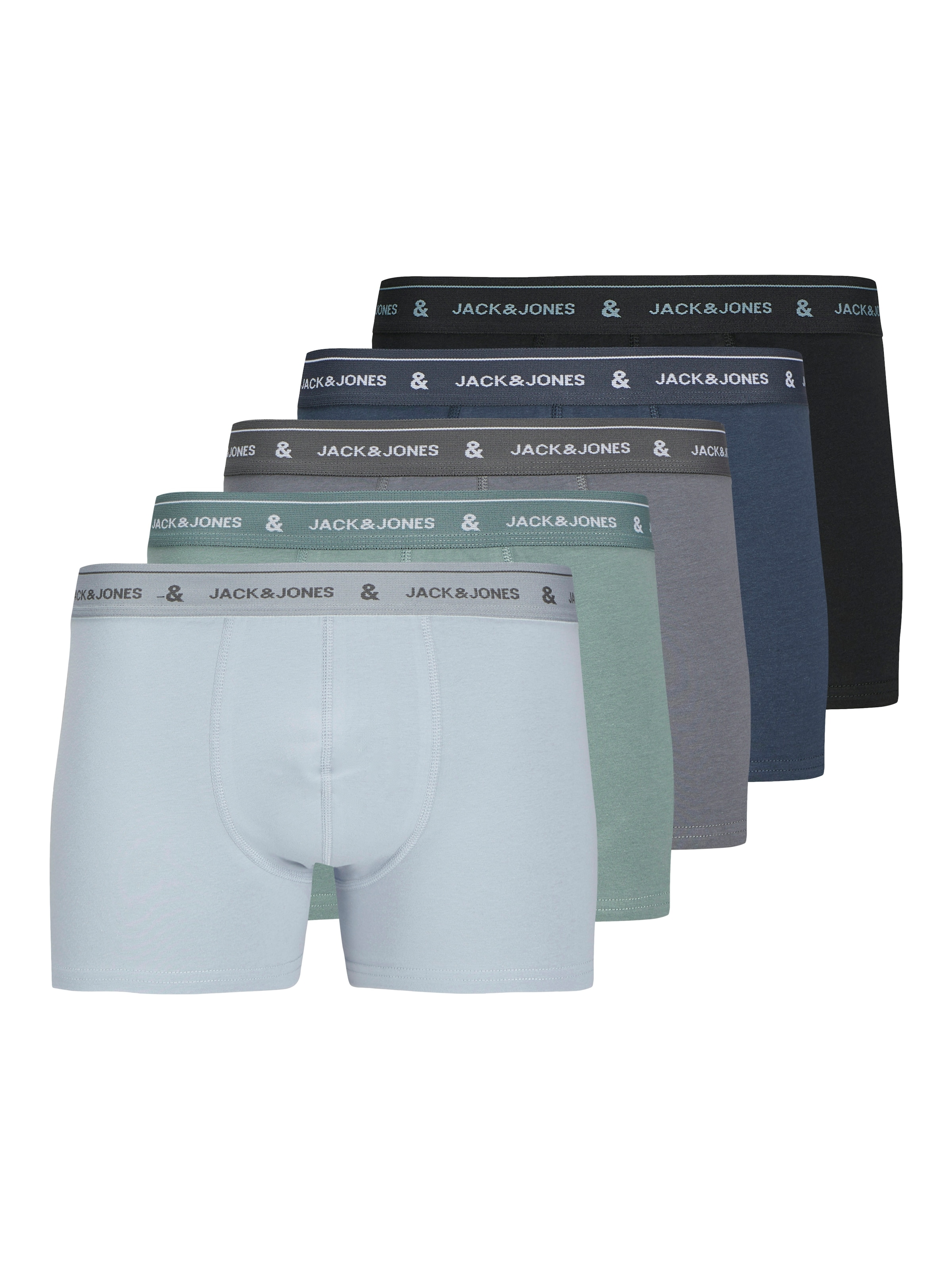 Jack & Jones Boxershorts »JACWYATT SOLID TRUNKS 5«, (Packung, 5 St.)