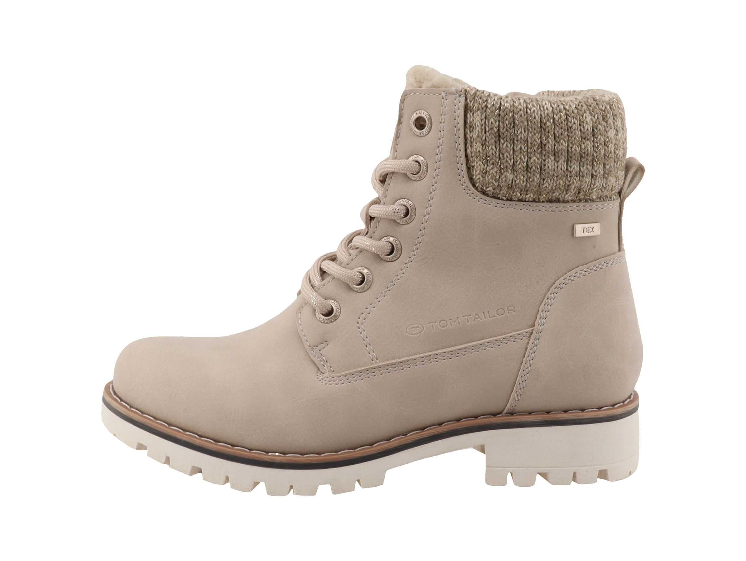 TOM TAILOR Winterboots  , Blockabsatz, Schnürboots, Schnürstiefelette mit Innenreißverschluss