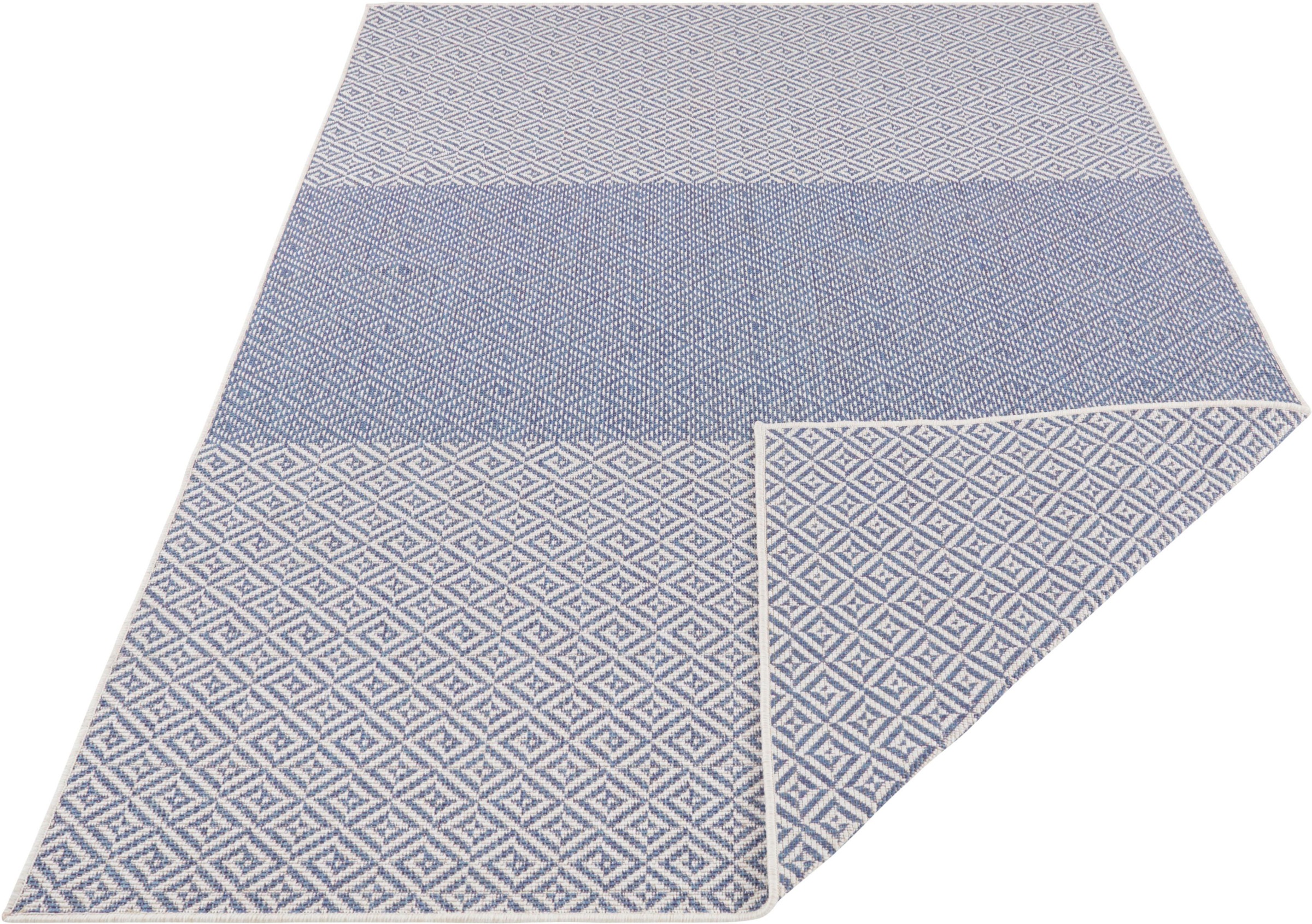 bougari Teppich »Borneo«, rechteckig, 5 mm Höhe, In- und Outdoor geeignet, Wendeteppich, Wohnzimmer