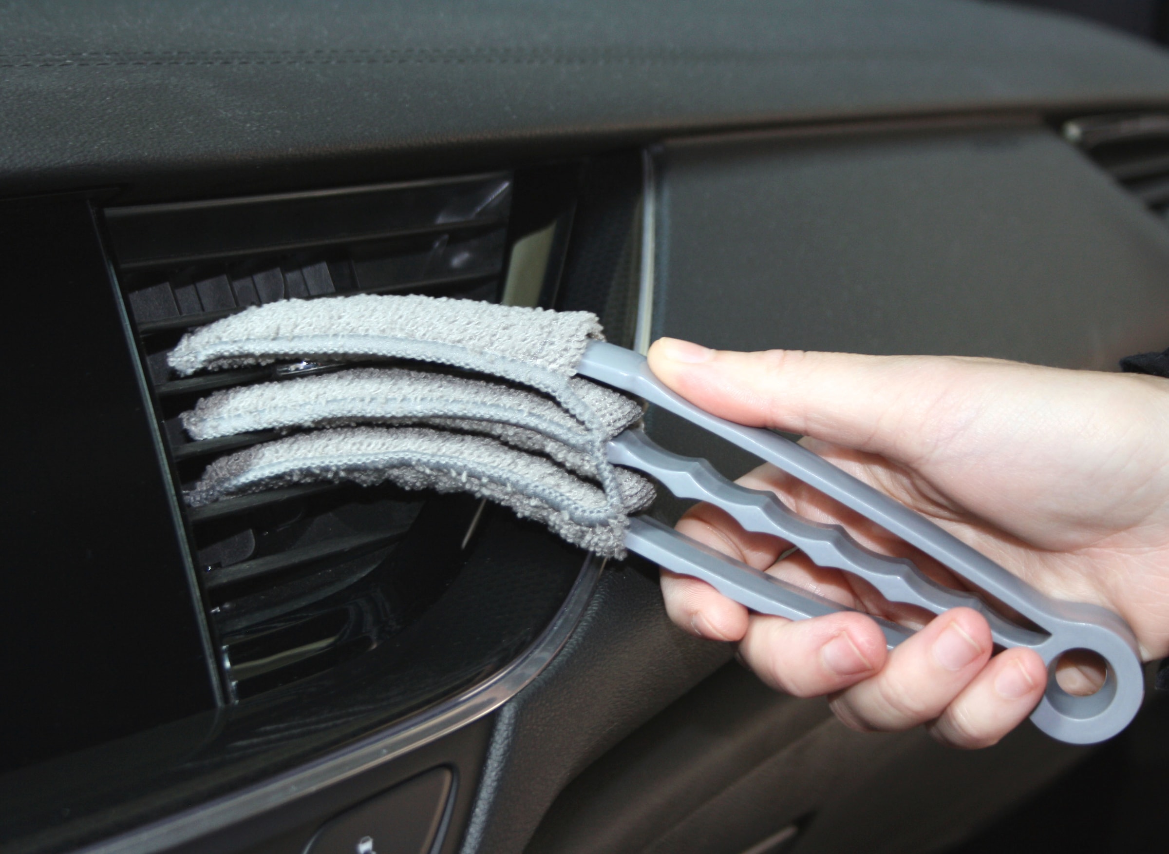 GARDINIA Reinigungsbürste 1 Stk. aus Kunststoff Drei-Finger-Design