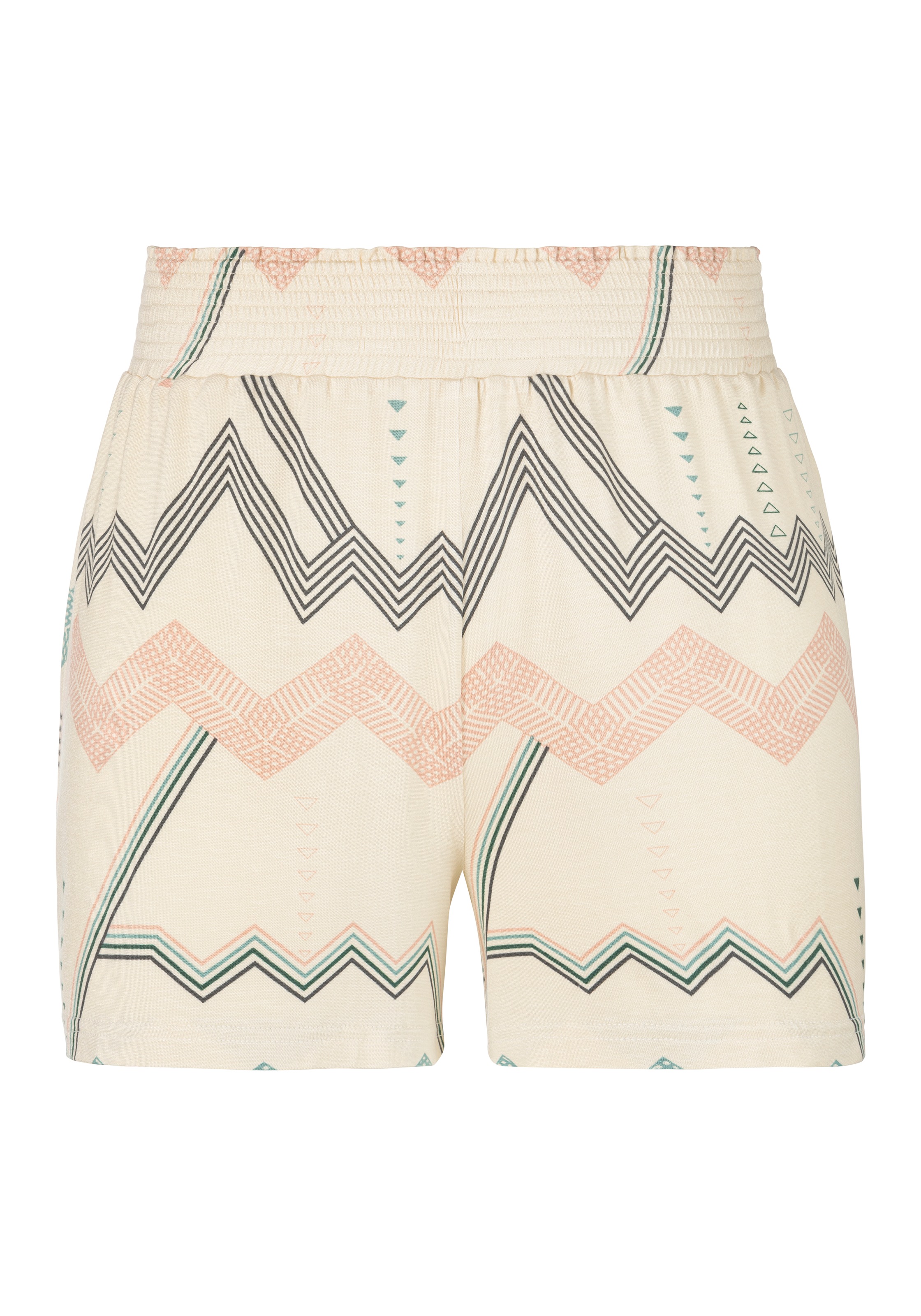 LASCANA Pyjamashorts, mit grafischem Zick-Zack Muster